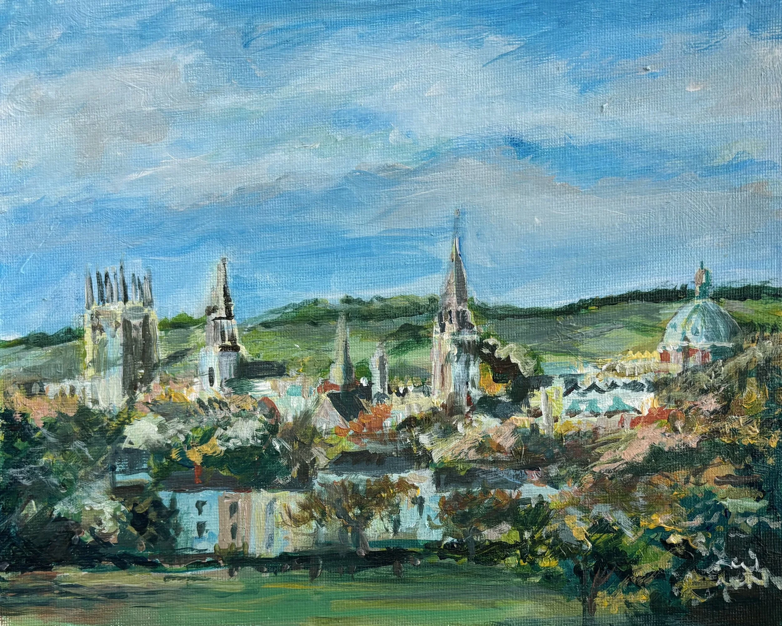 Oxford Spires from South Park
original acrylic