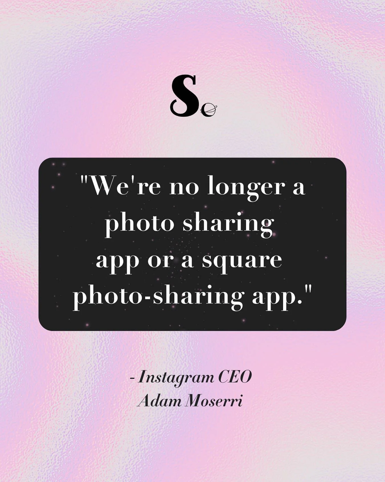 You&rsquo;re going to have to adjust your strategy and here&rsquo;s why&hellip;

The CEO of Instagram posted an IGTV last week discussing what Instagram will be focusing on in the coming months and the future. You can check it out on his profile @mos