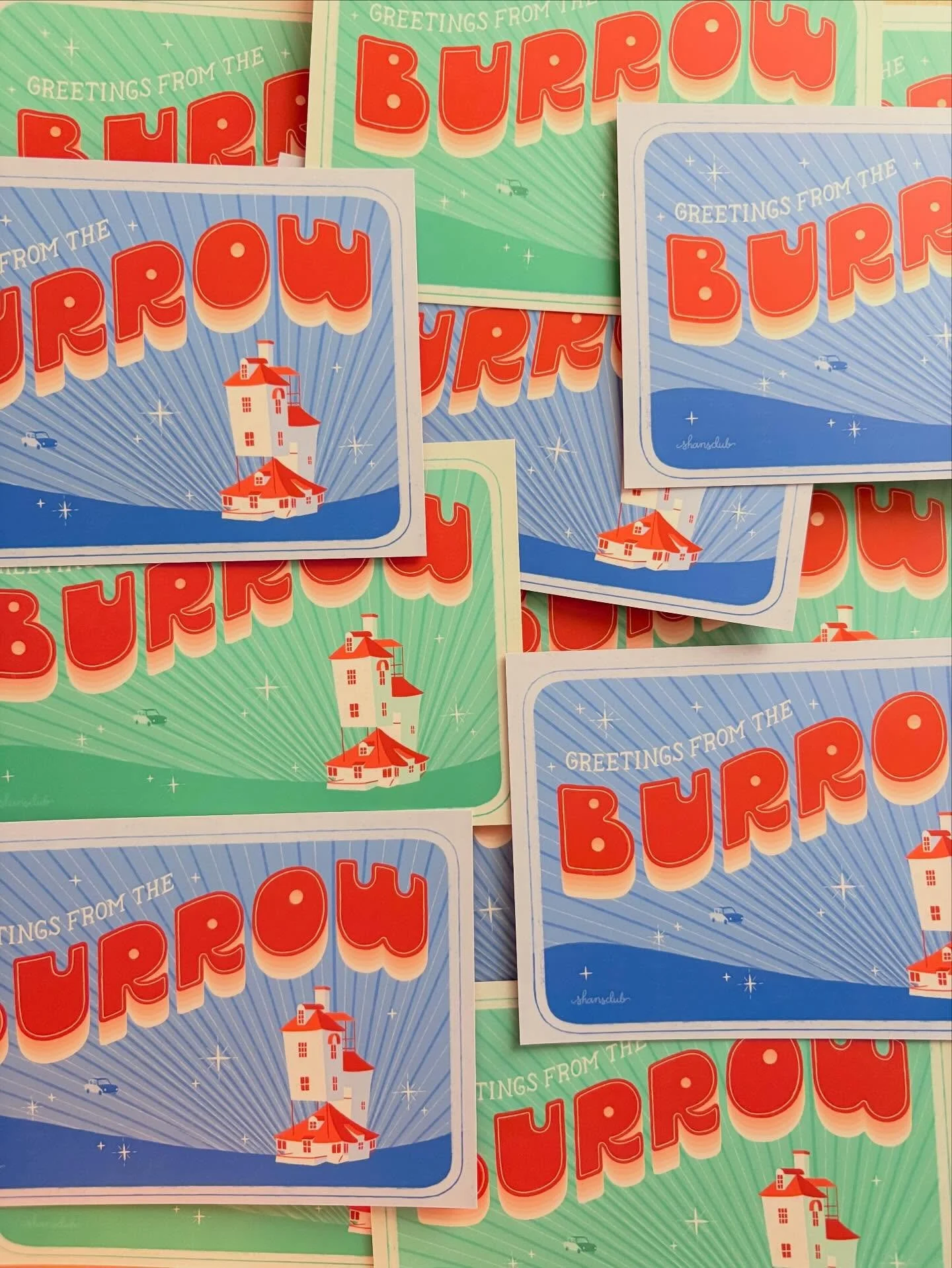 they&rsquo;re here!!!!! 

so excited to start getting these postcards out to my mail clubbies early november!