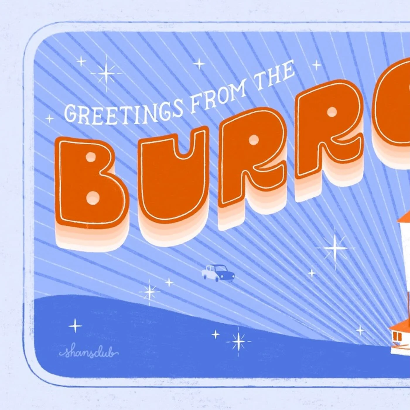 thank you to everyone who helped me vote on which color way to move forward with! this is the full art of the postcard i&rsquo;m sending out in early november for my mail club ✨