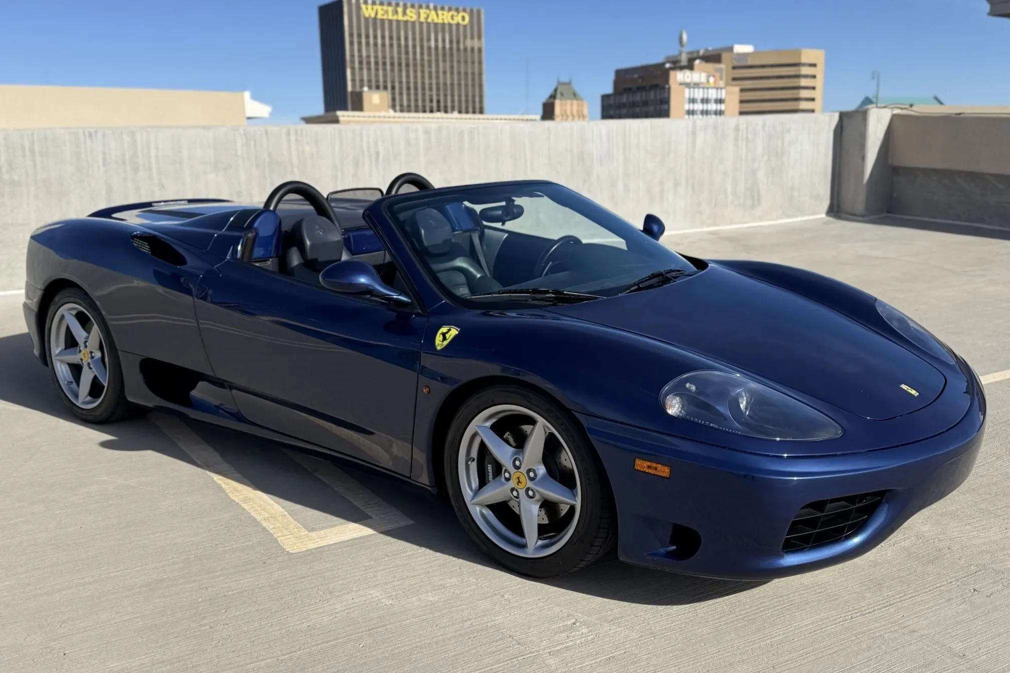 Blue 2001 Ferrari 360 Spider