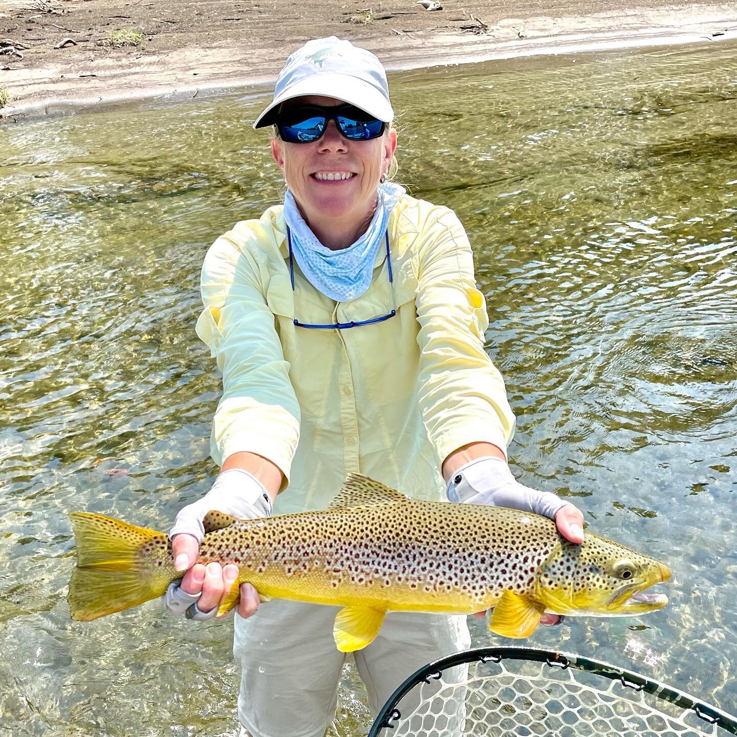 An early start made for productive fishing on the Stone. 
#earltstart #yellowstoneriver #flyfishing #browntrout #montana #flyfishmontana406