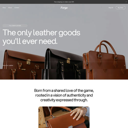 Forge – Squarespace template