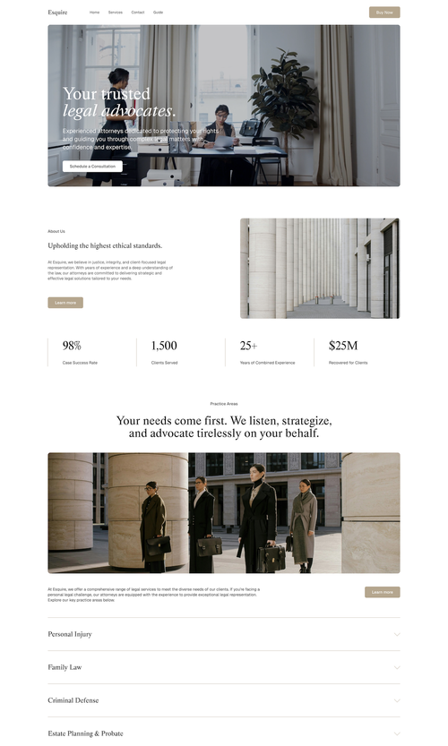 Esquire – Squarespace template