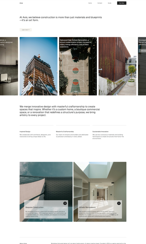 Axis – Squarespace template