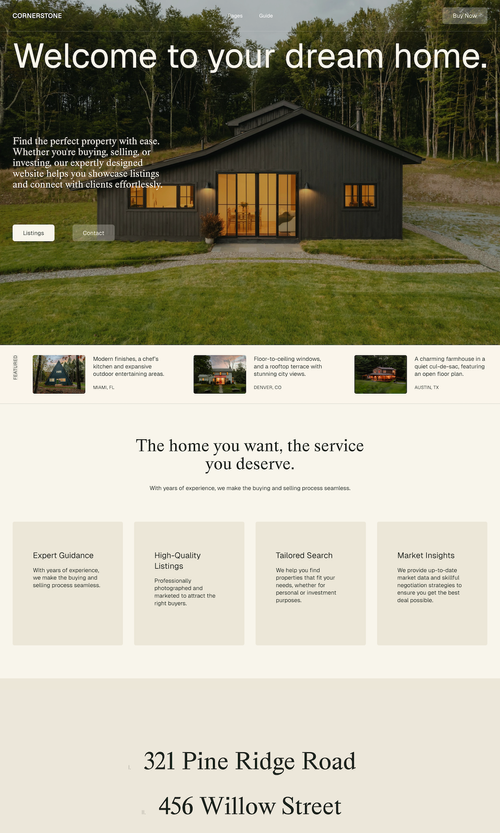 Cornerstone – Squarespace template