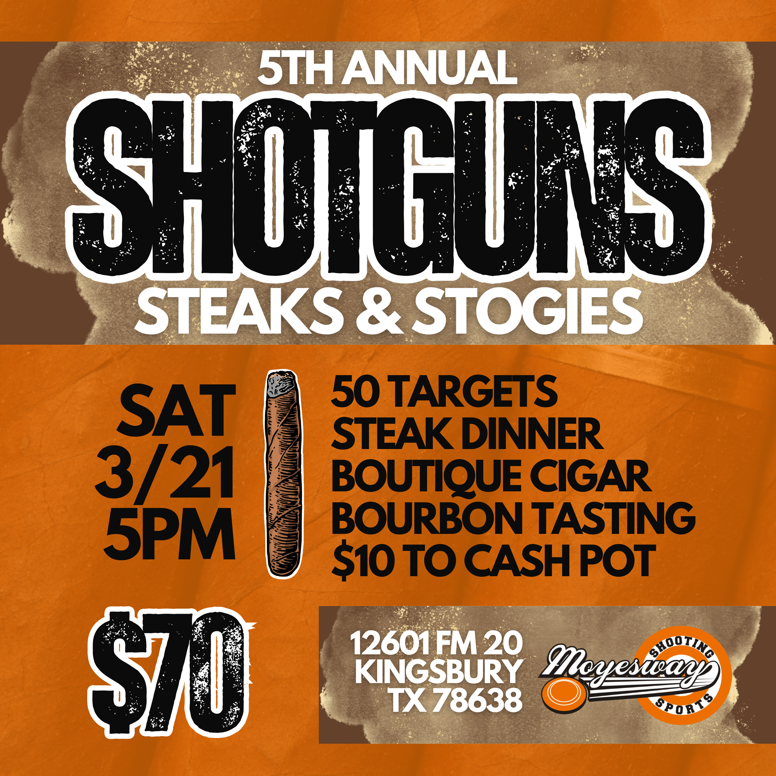 Shotguns, Steaks, & Stogies