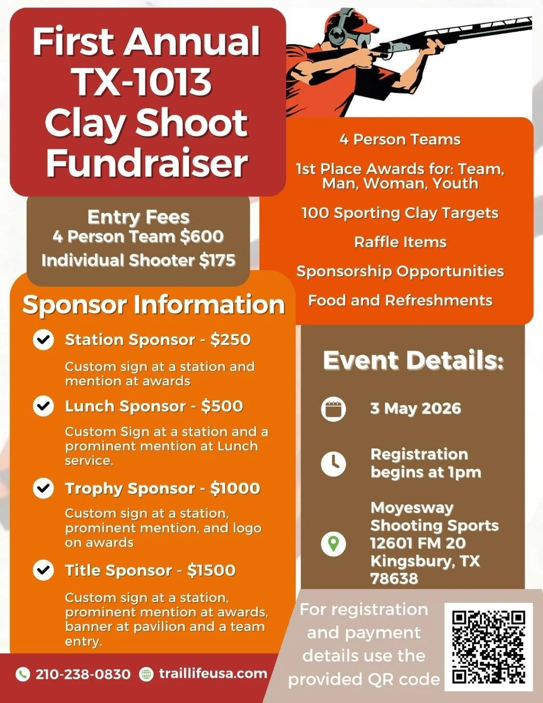 Trail Life TX-1013 Clay Shoot