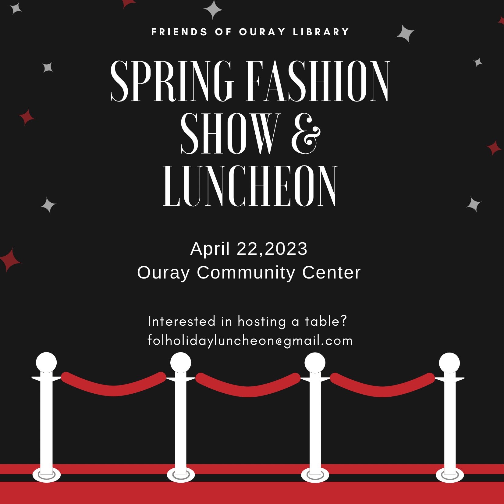 Friends of the ouray library Spring fashion show & luncheon