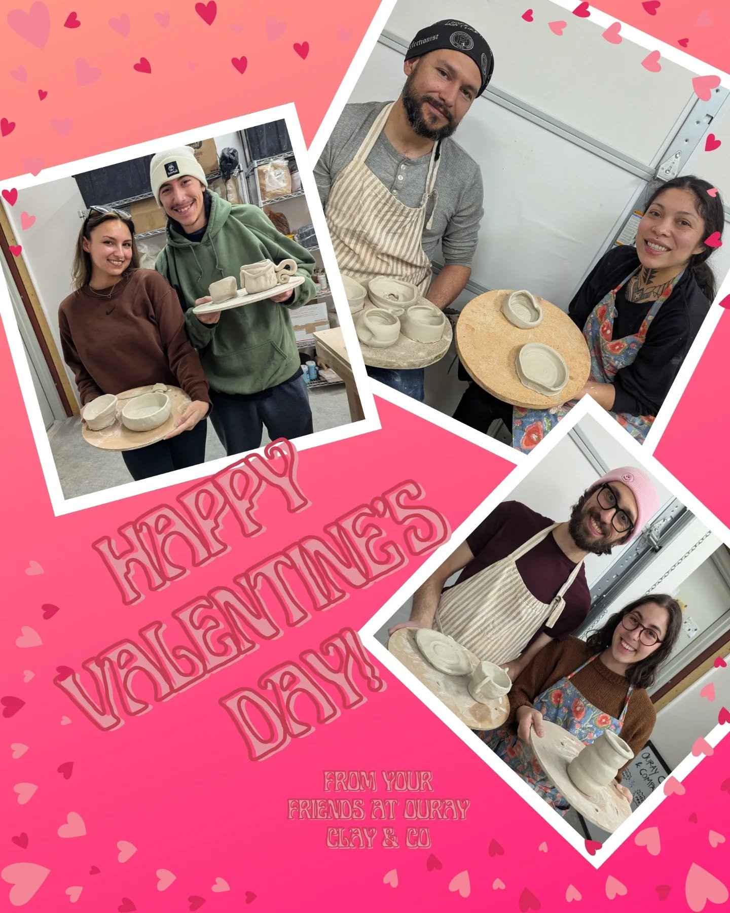 Happy Valentine's Day! Lots of very cute pottery dates happening this week over at the studio! 💗❤️💜

#pottery #potterystudio #potterylove #ceramics #handcrafted #handmade #love #datenight