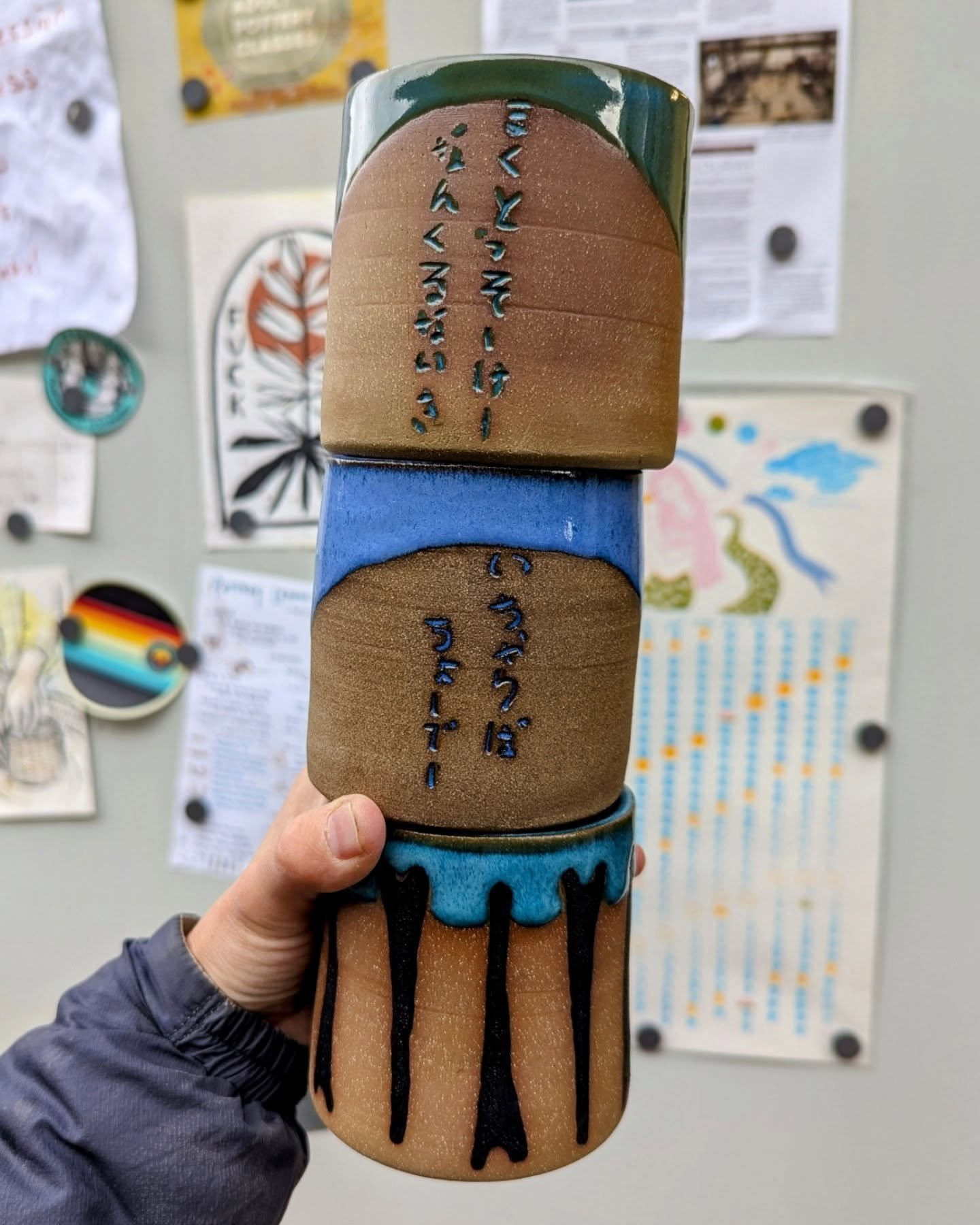Colorful tumblers for this Saturday's Okinawa Association of America Craft Fair in Gardena, CA from 9am-2pm! Let me know if I'll see you there!! @oaamensore 

Tumbler #1: makutousookee nankurunaisa [if you do the right thing, everything will be alrig