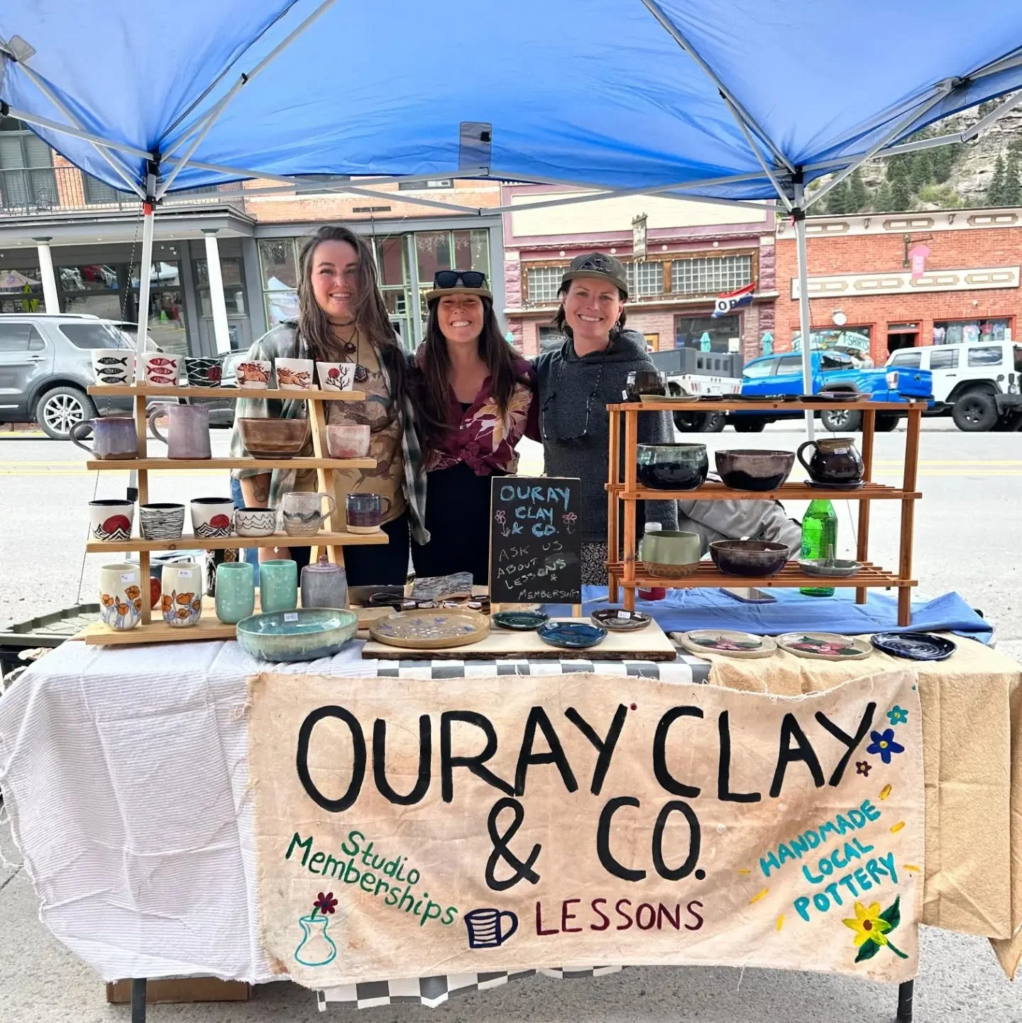 Our first market as a pottery studio collective is here! Come visit us today in downtown Ouray and enjoy sun, mountains, and lots of art! 🎨 

#handmadepottery #smallartists #ouraycolorado #potterystudio #supportsmallbusiness
