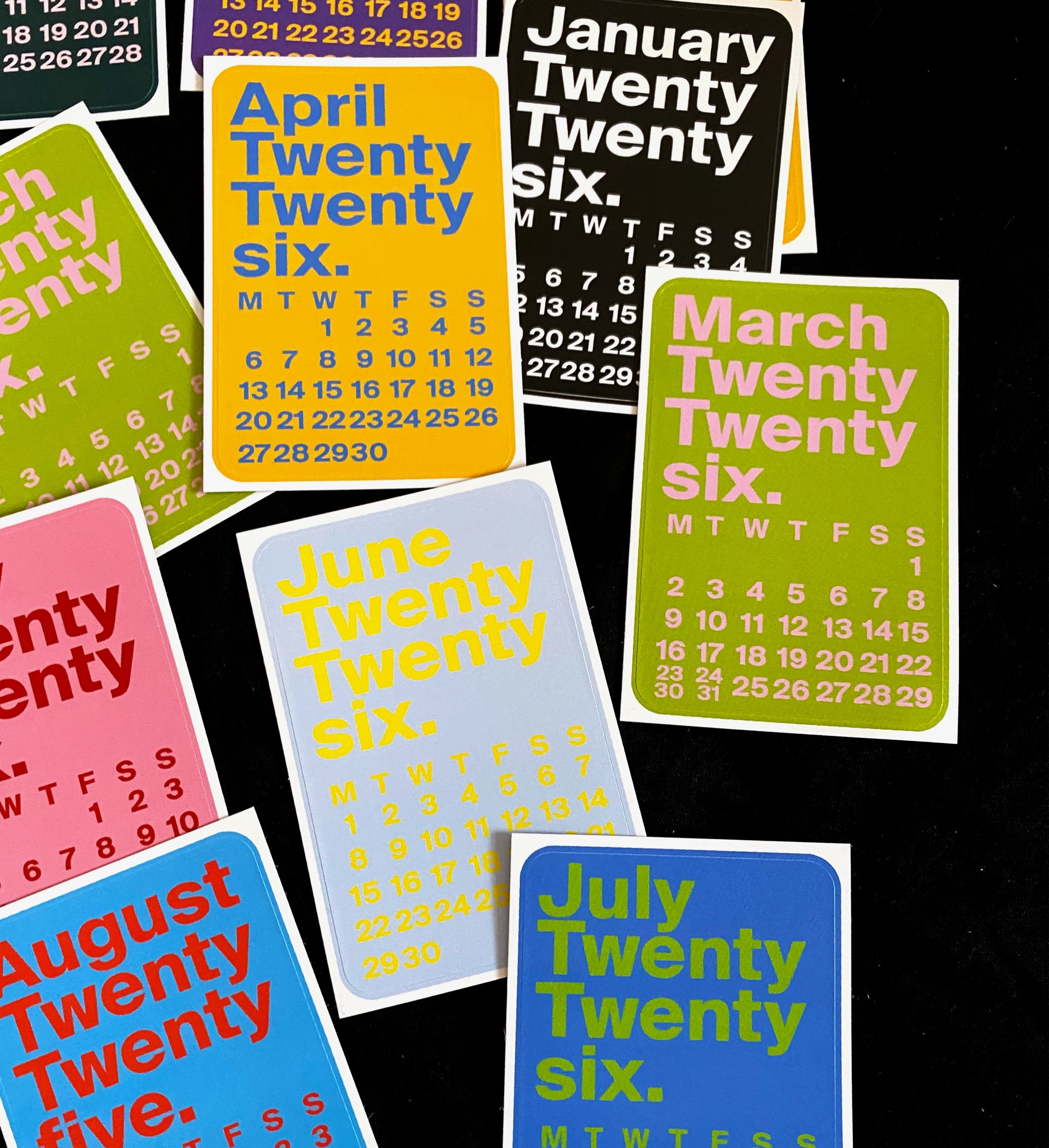 Sticker Calendars 2025/26