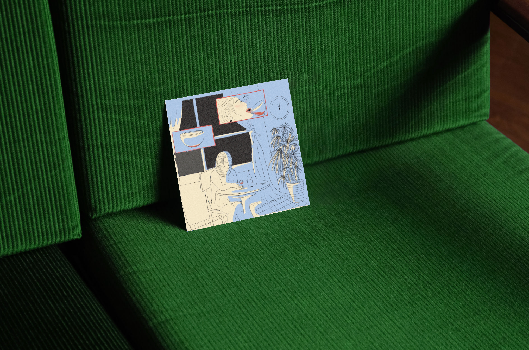 The evening, 120mm Postcard
