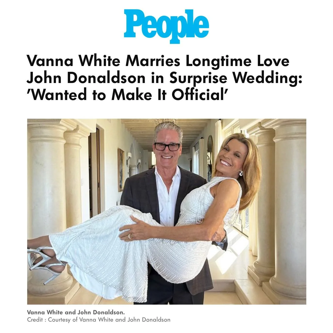 Brian used to love seeing Vanna White at the Glenn Deli and always watched Wheel of Fortune at home. Vanna loved Brian too - congratulations Vanna and John!

@officialvannawhite