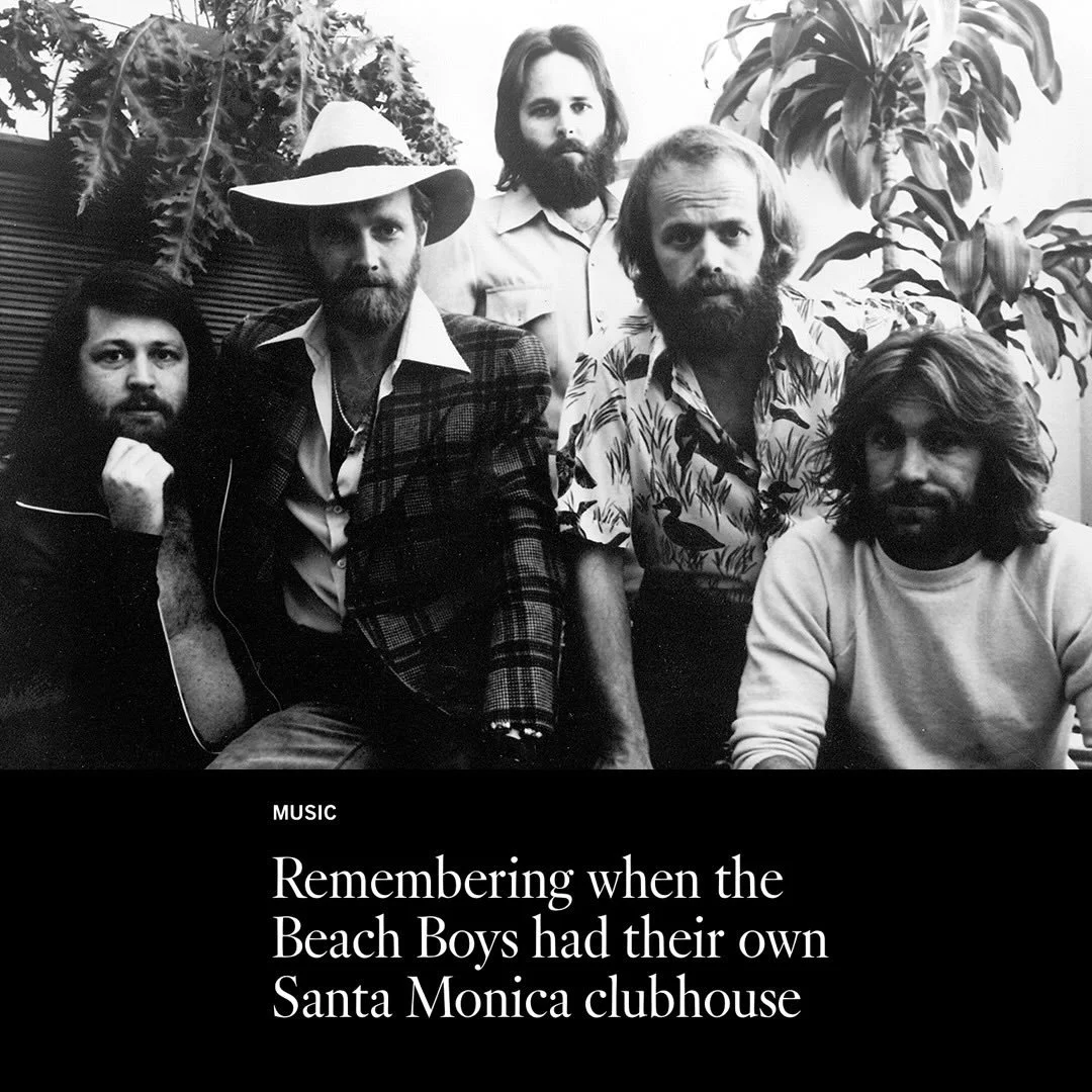 Los Angeles Times: Remembering when the Beach Boys had their own Santa Monica clubhouse

Today it&rsquo;s an Italianate apartment building wedged between an Indian restaurant and a Target. But what stood half a century ago at 1454 5th Street in downt