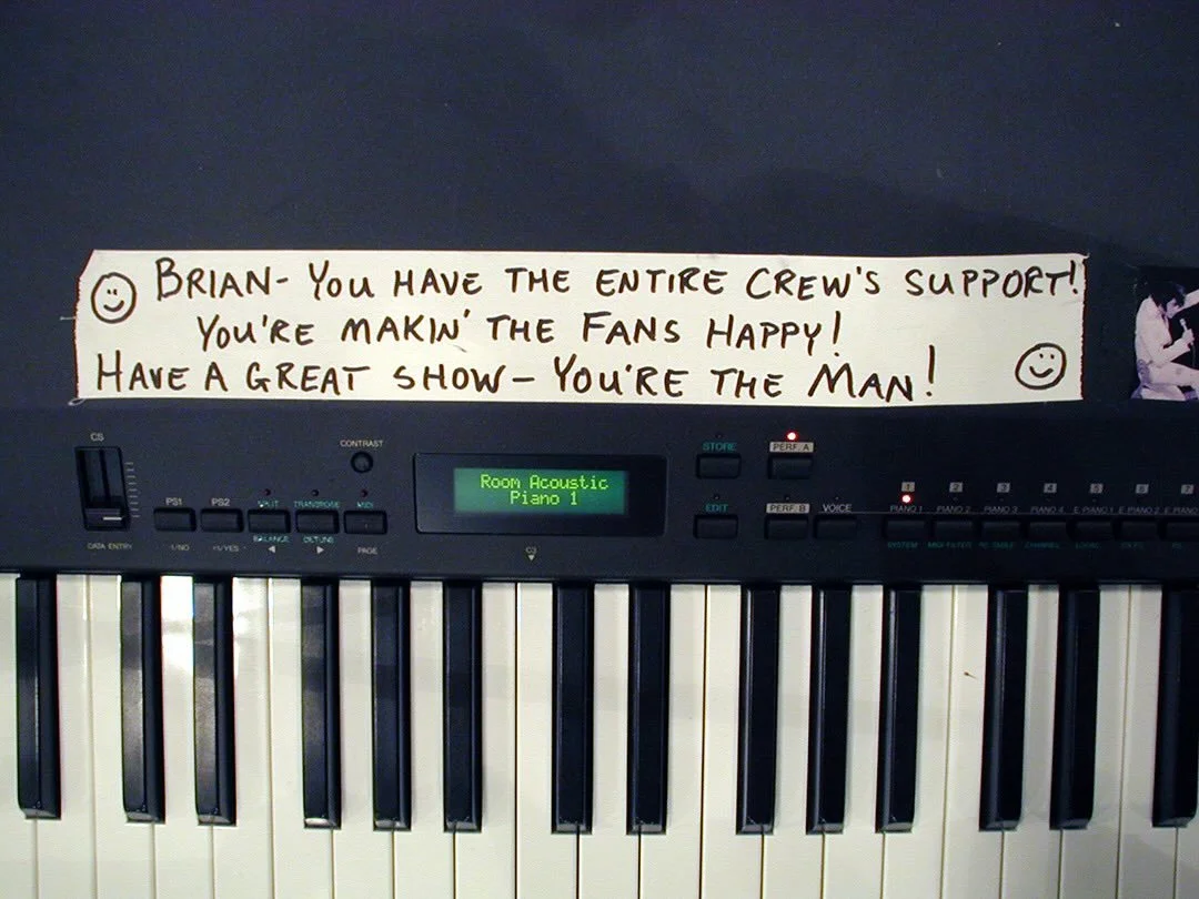 2001 Tour: Crew message to Brian