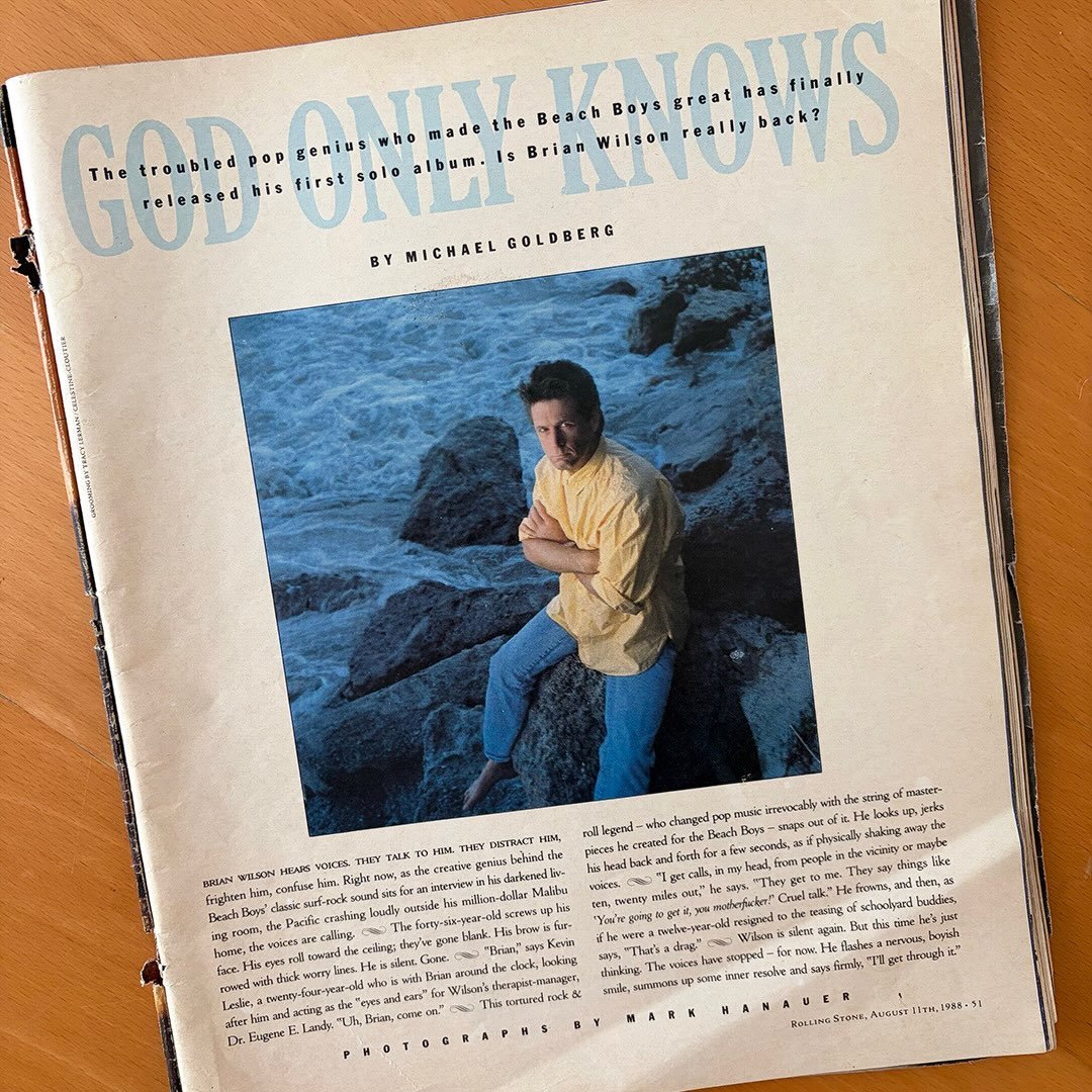 August 1988: Rolling Stone featured Brian and his self-titled comeback solo album. What was your favorite track?