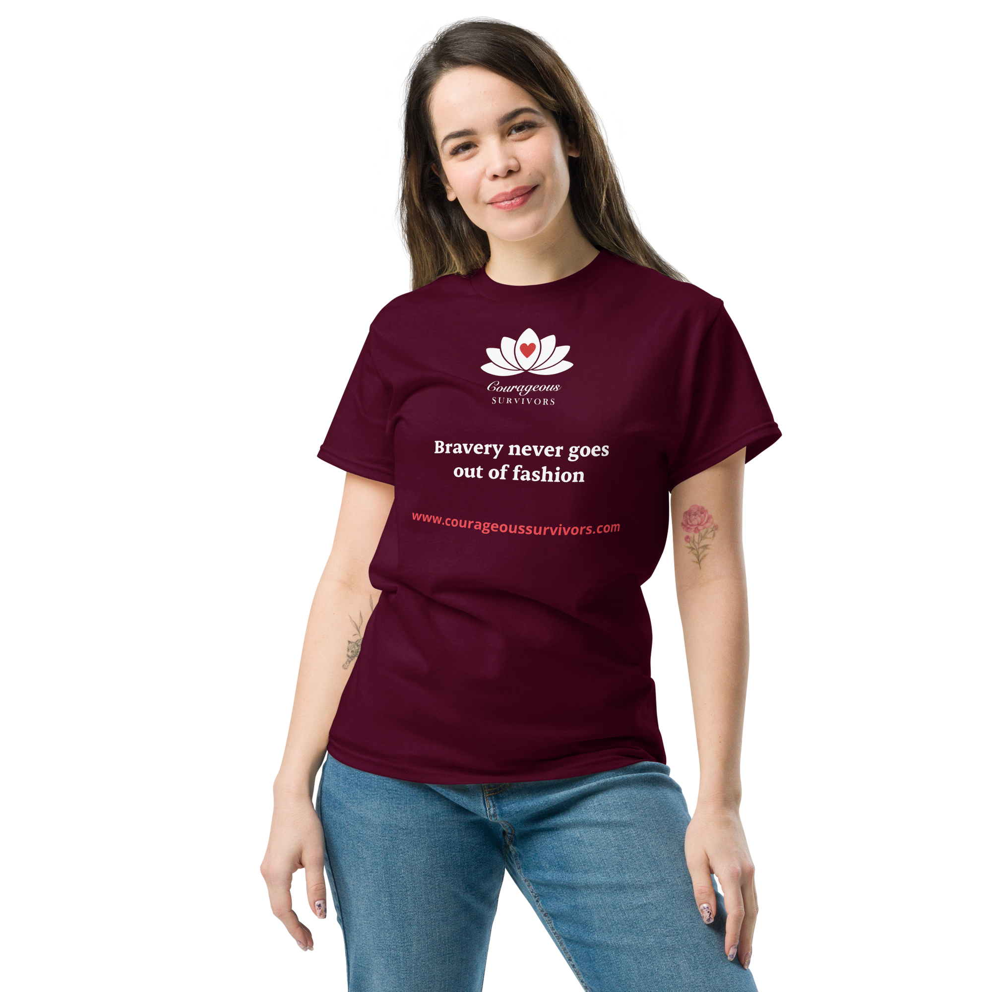 unisex-classic-tee-maroon-front-68afbb8c598e0.png