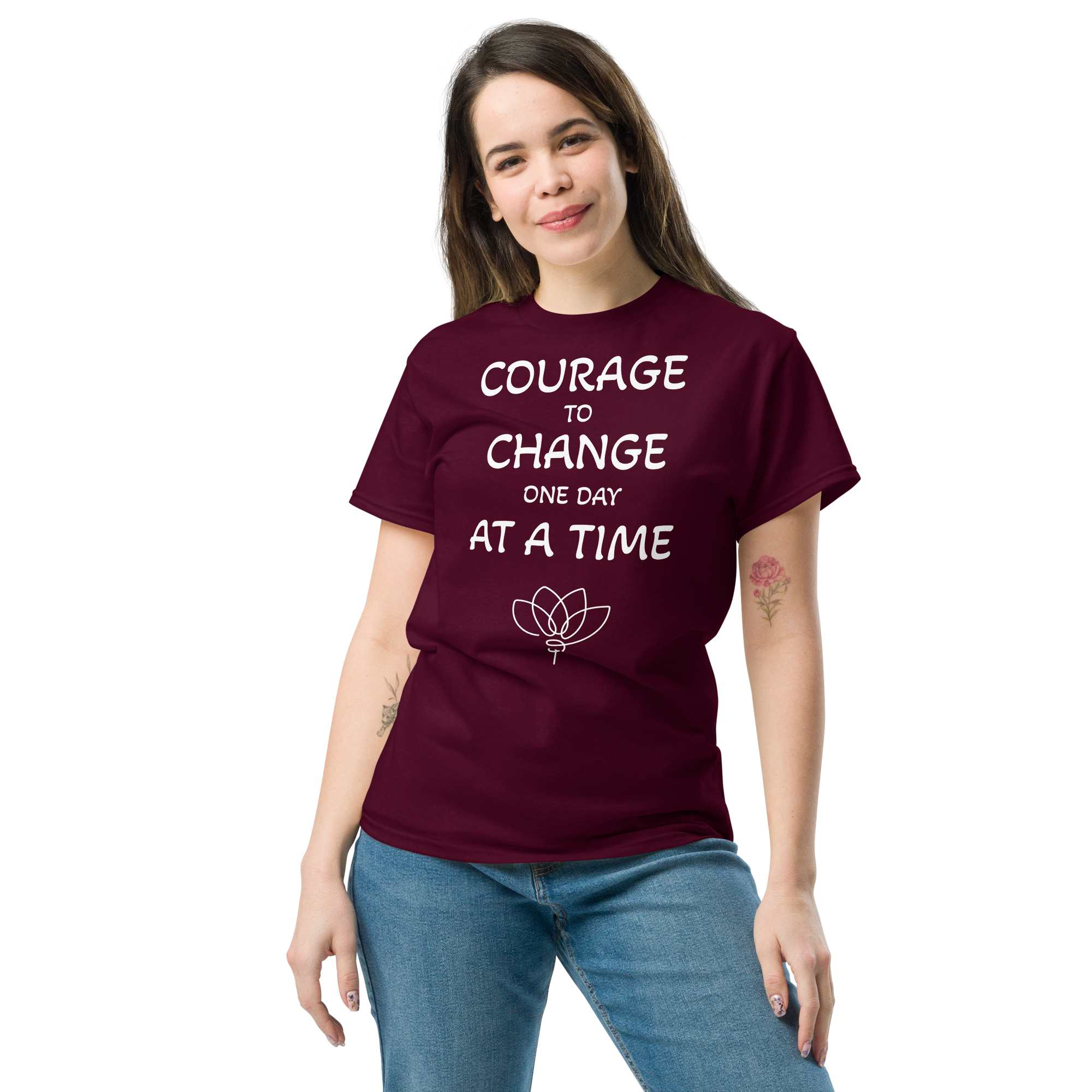 unisex-classic-tee-maroon-front-68b1c5e6d38af.png