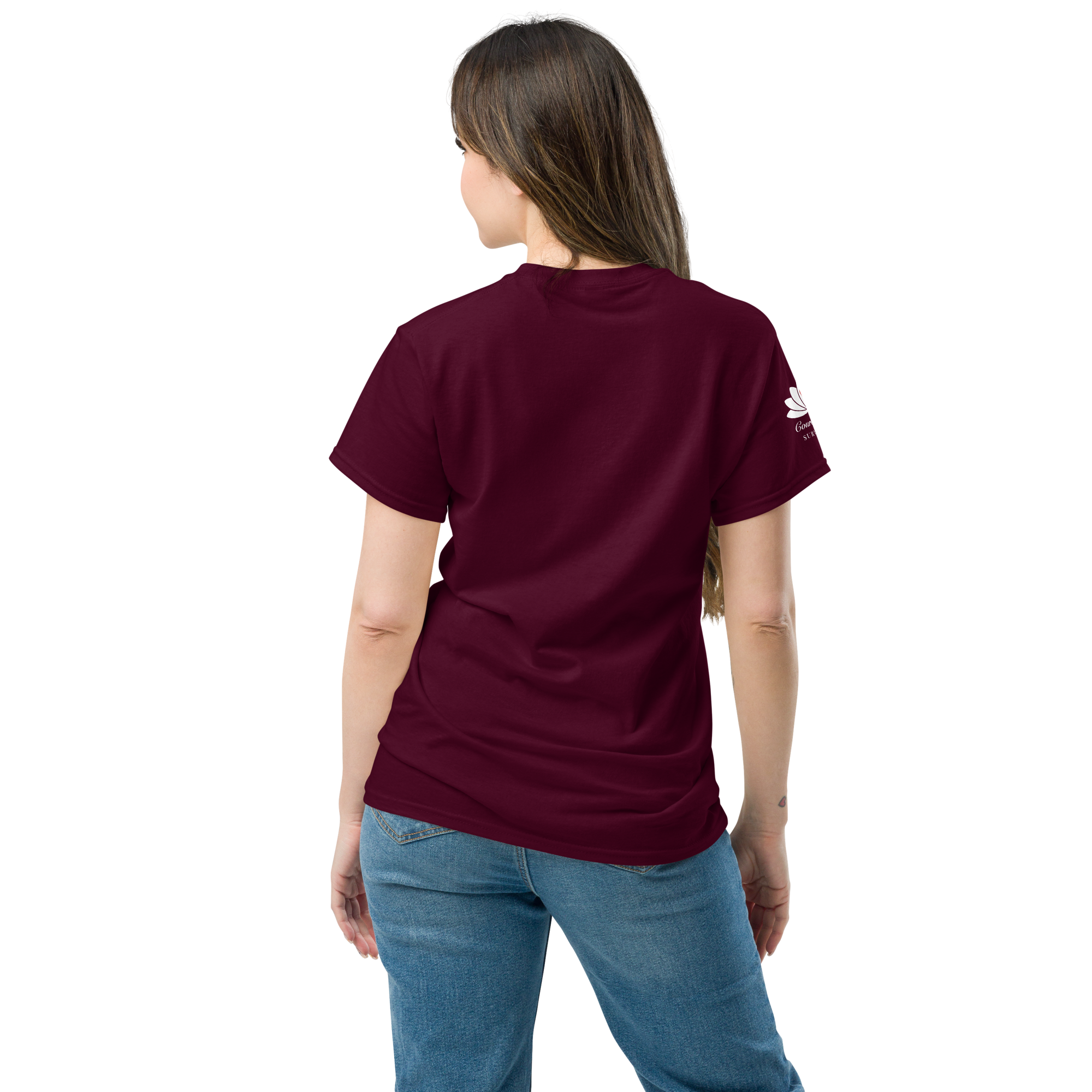 unisex-classic-tee-maroon-back-68b1f8c59ed8f.png