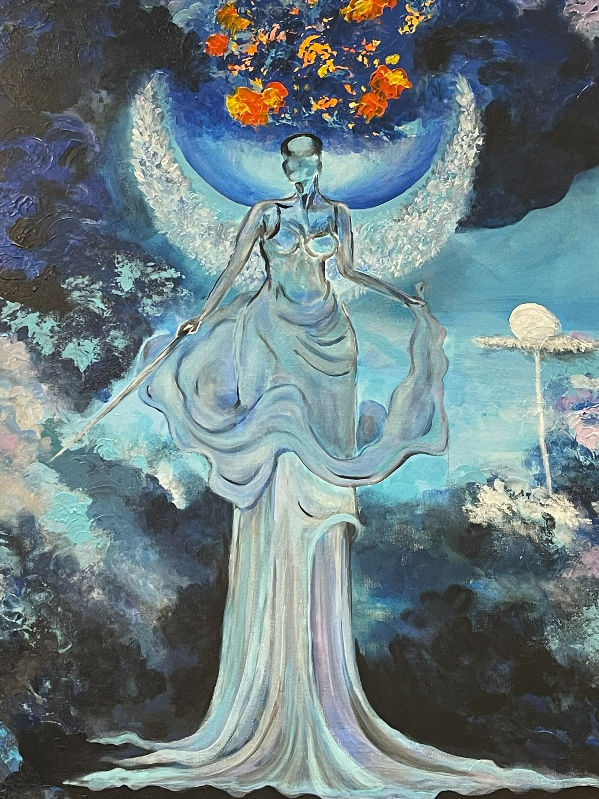 Heavenly Battle (Acrylic) | 24x36 | $300