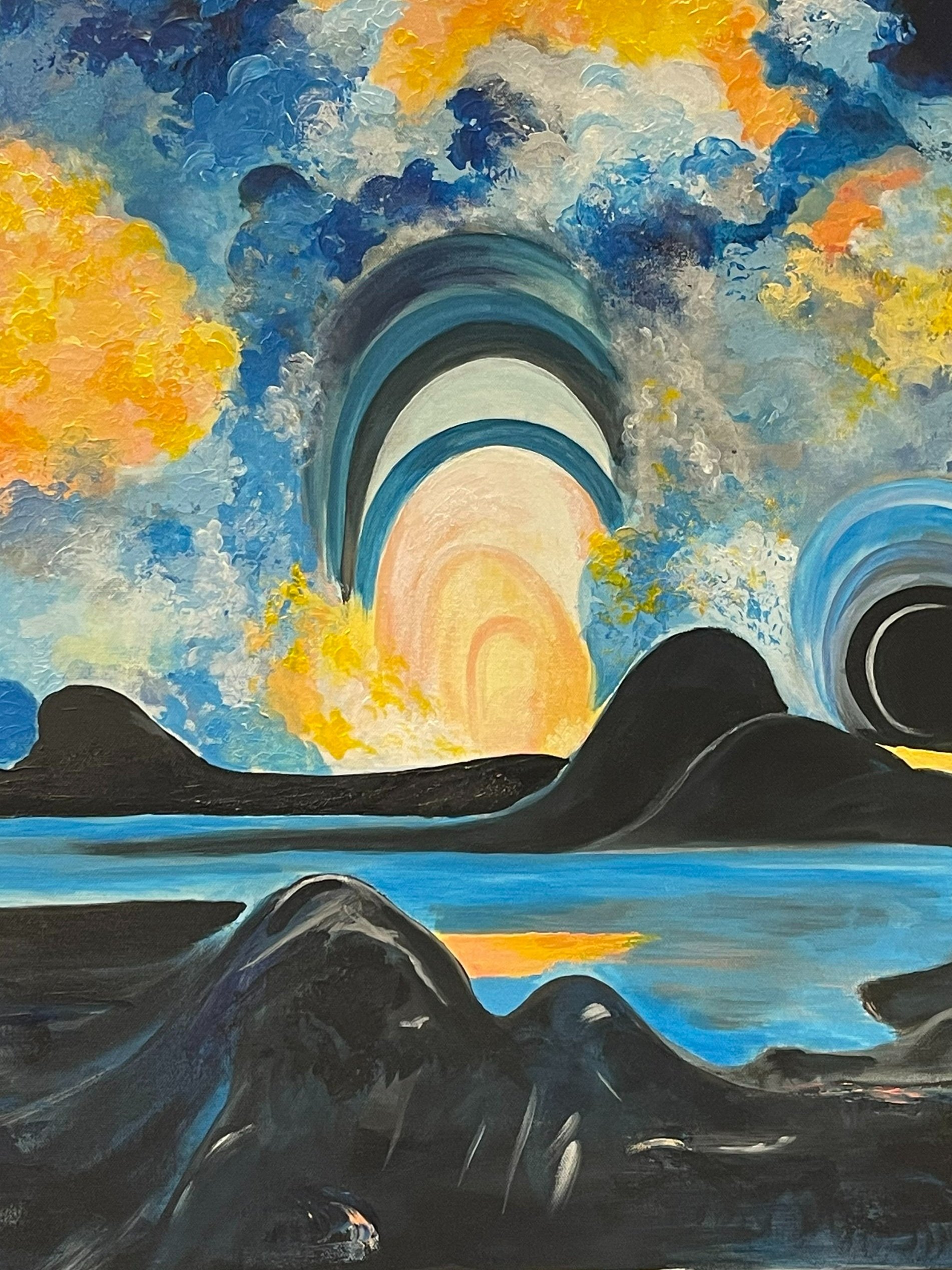 Heavenly Storm (Acrylic) | 24x36 | $225