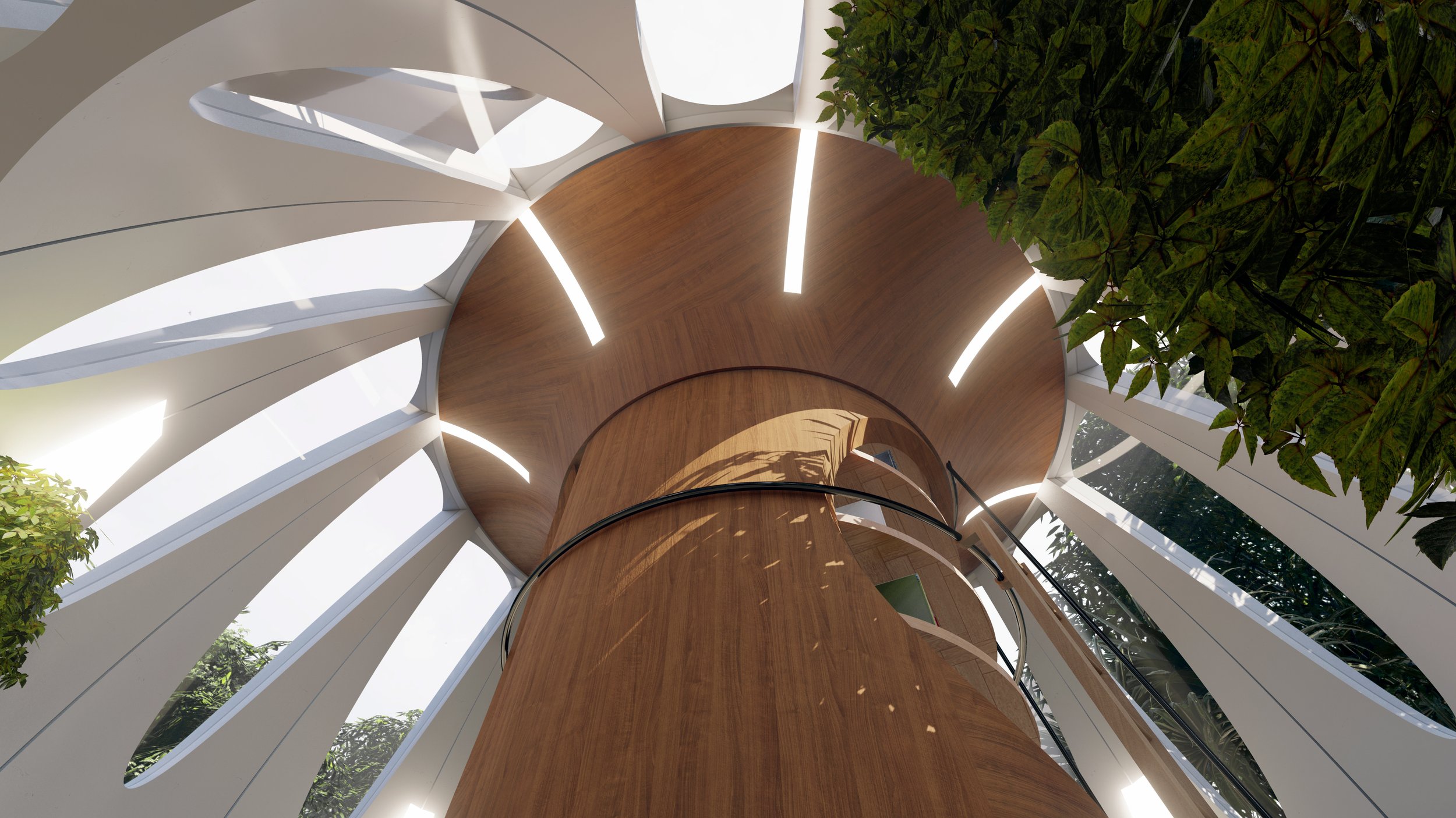 Kye-Tree House | 25 sq.m plastic recycled prefab housing - interior