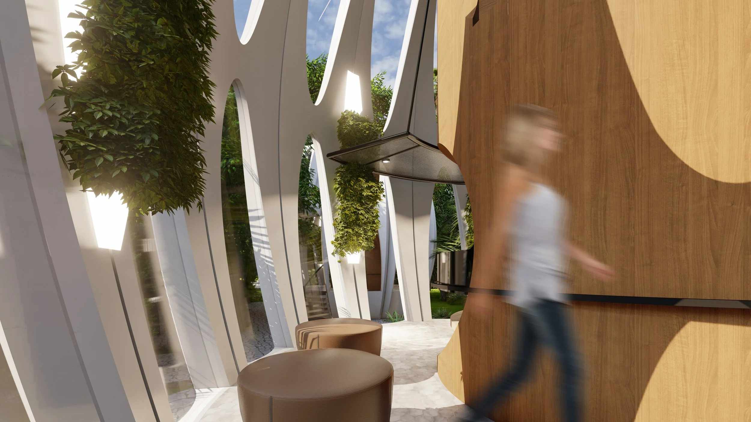 Kye-Tree House | 25 sq.m plastic recycled prefab housing - Interior