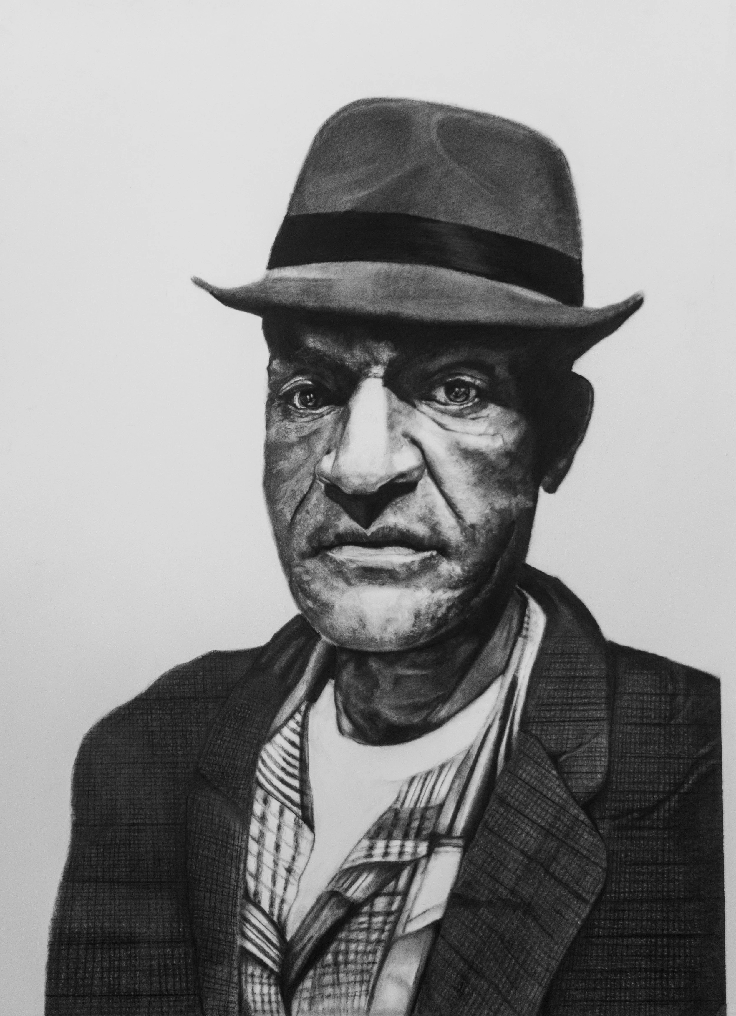 Juke Joint Tillman 2019 Charcoal, Graphite on Bristol 