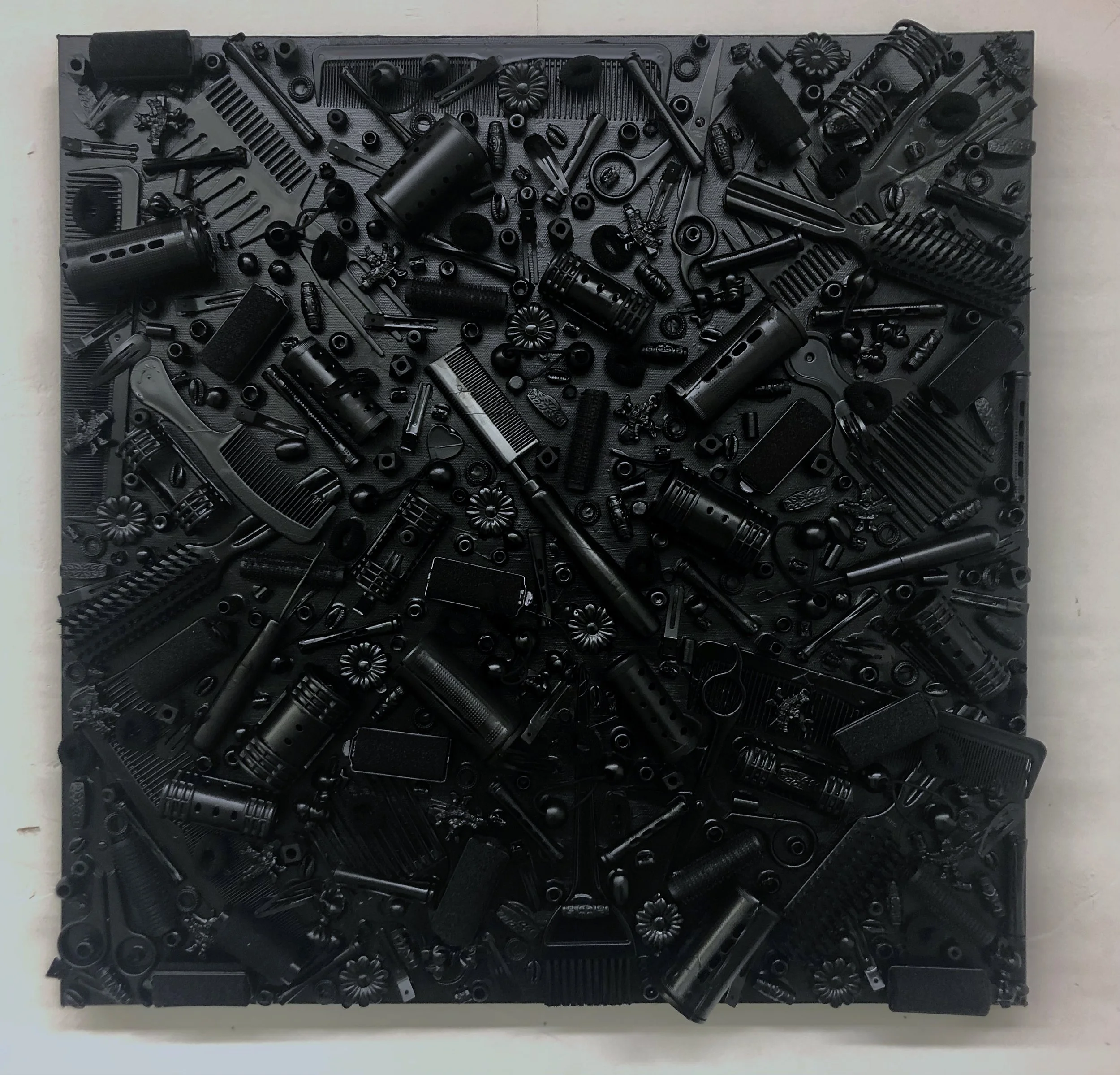 The Kitchen Found 2021 objects, Acrylic paint 