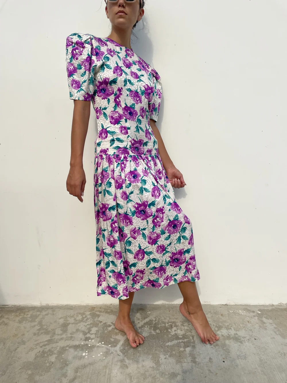 80s Maggie London Drop Waist dress TROU VINTAGE 80s Maggie London Drop Waist dress TROU VINTAGE
