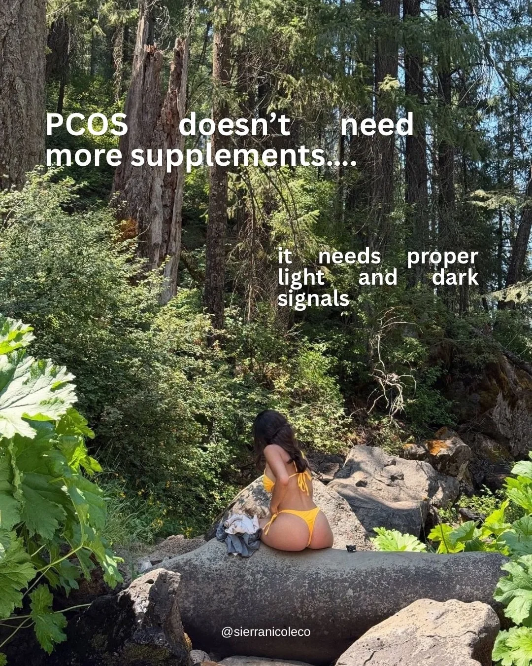Relying on supplements to heal is not biologically sound and taking isolated, synthetic nutrients goes against nature.🌿

.
.
.

#pcos #holisticpractitioner #hormoneimbalance #womenshealth #circadianrhythm