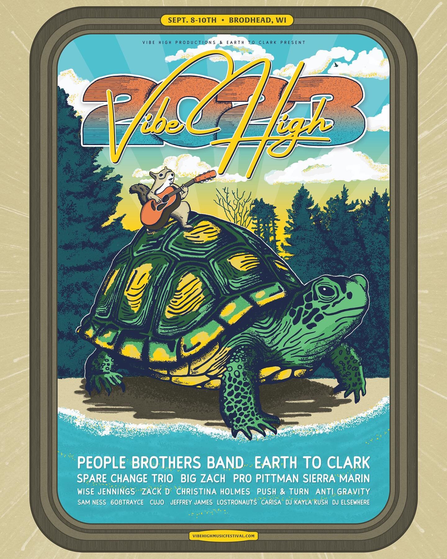 @vibe_high_productions &amp; @earthtoclark are excited to present to you the full line-up for this year's 6th Annual Vibe High Music Festival at Sweet Minihaha Campground in beautiful Brodhead, WI! 🏕️

Join us in welcoming @peoplebrothersband, @spar