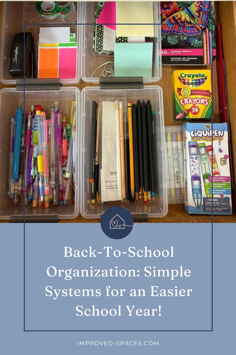 Back-to-School Organization:  Simple systems for an easier school year!