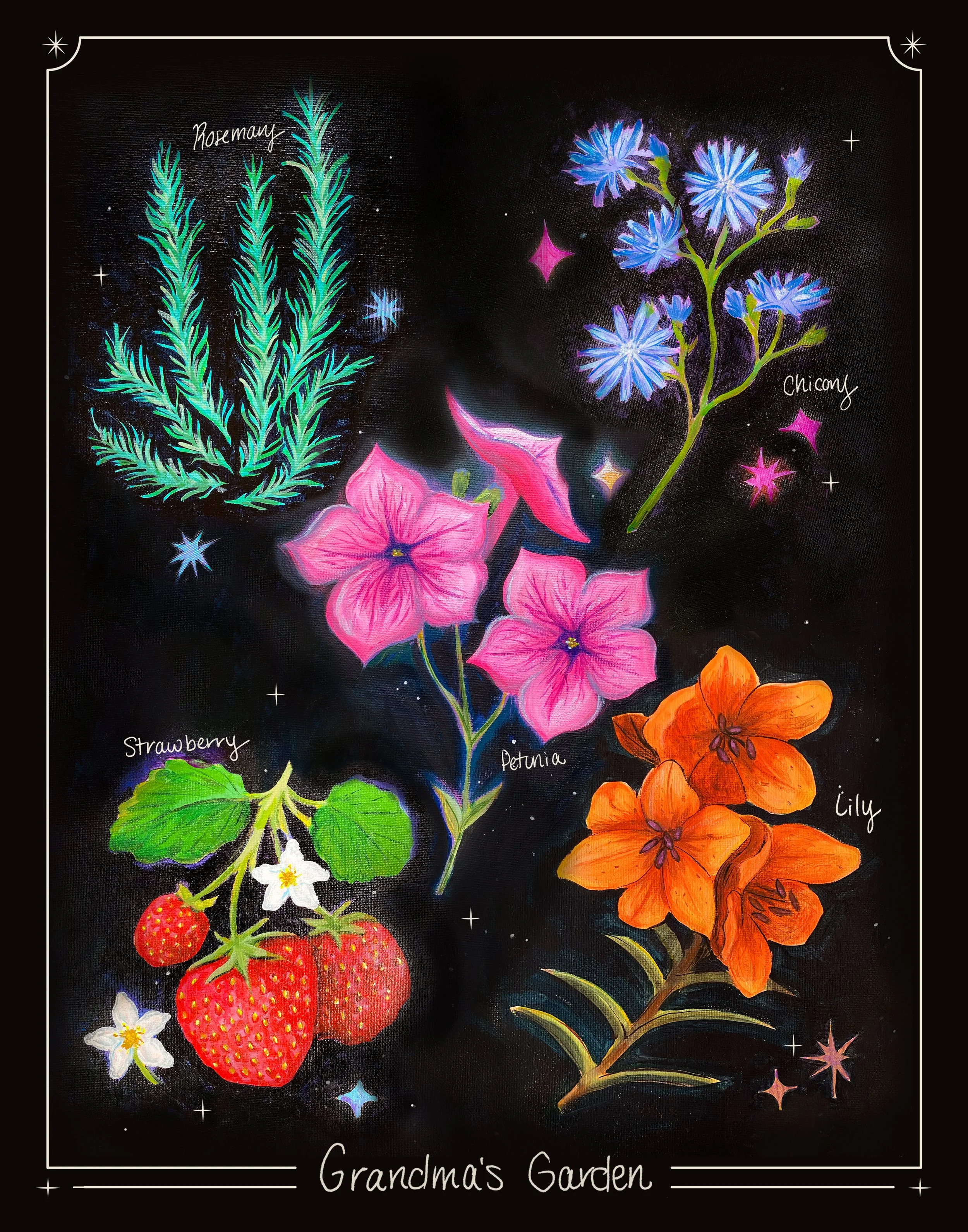 Grandma's Garden art print