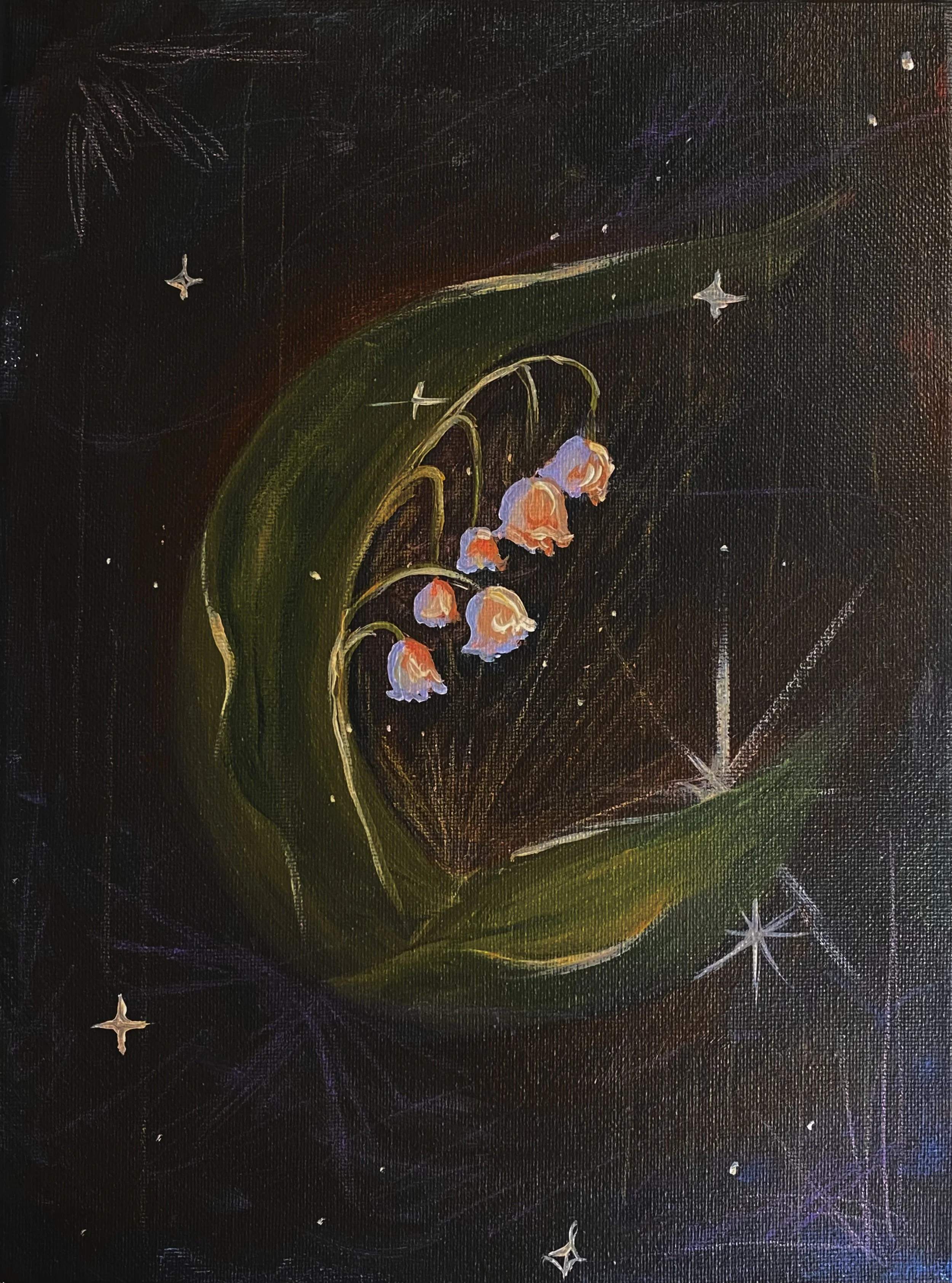 Dark Lily of the Valley - Original