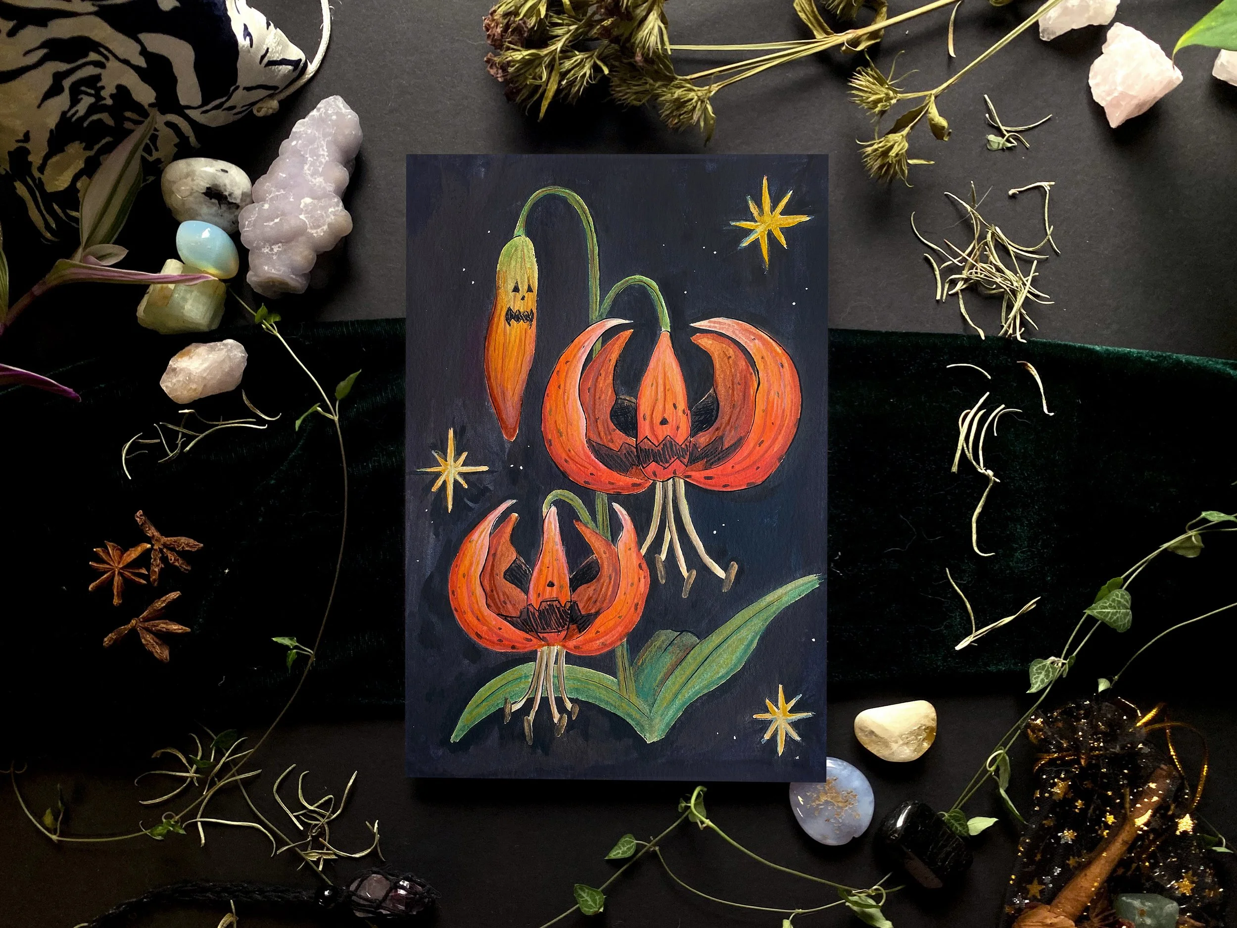 Jack-O-Lily Mini Print