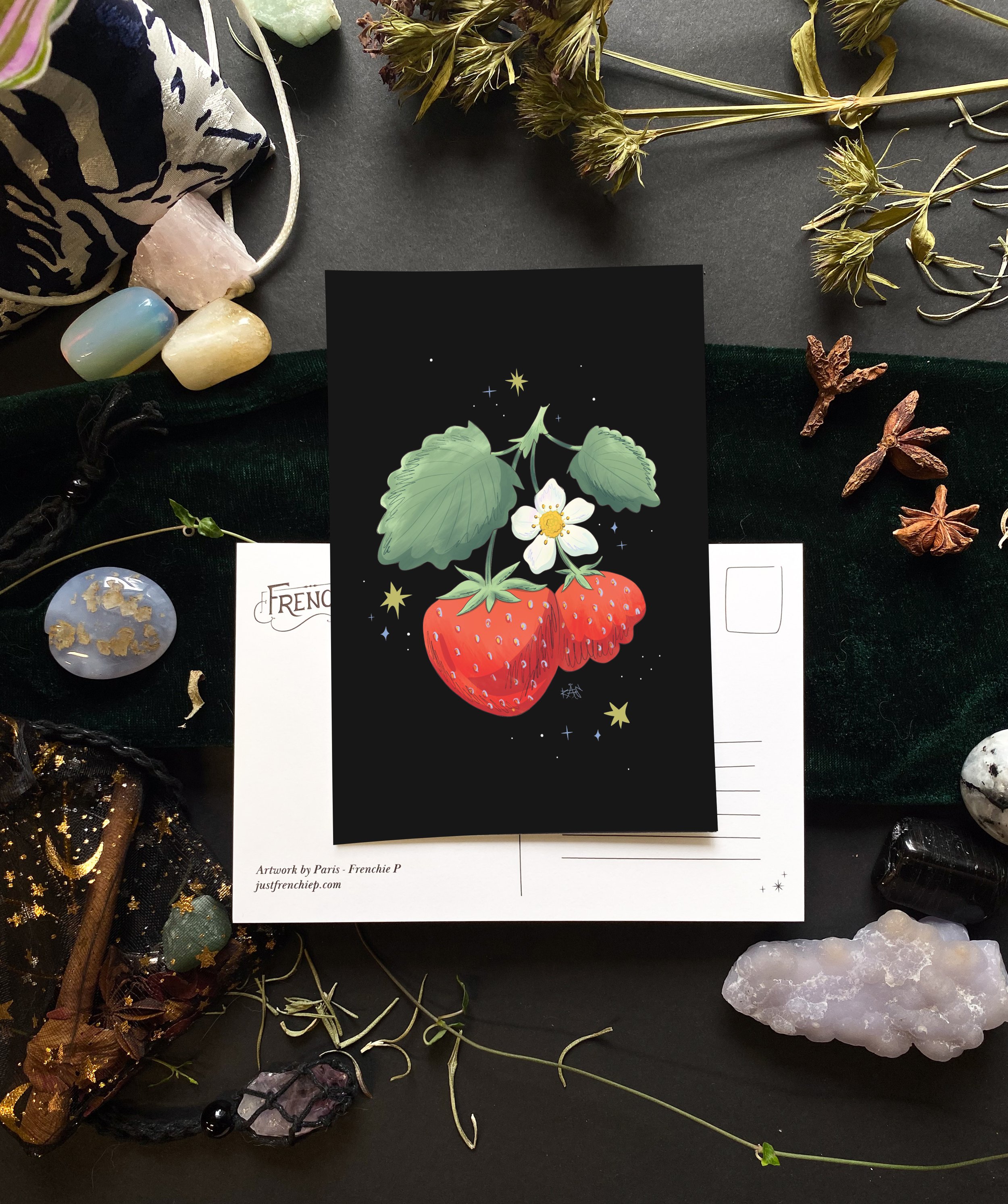 Strawberry Postcard