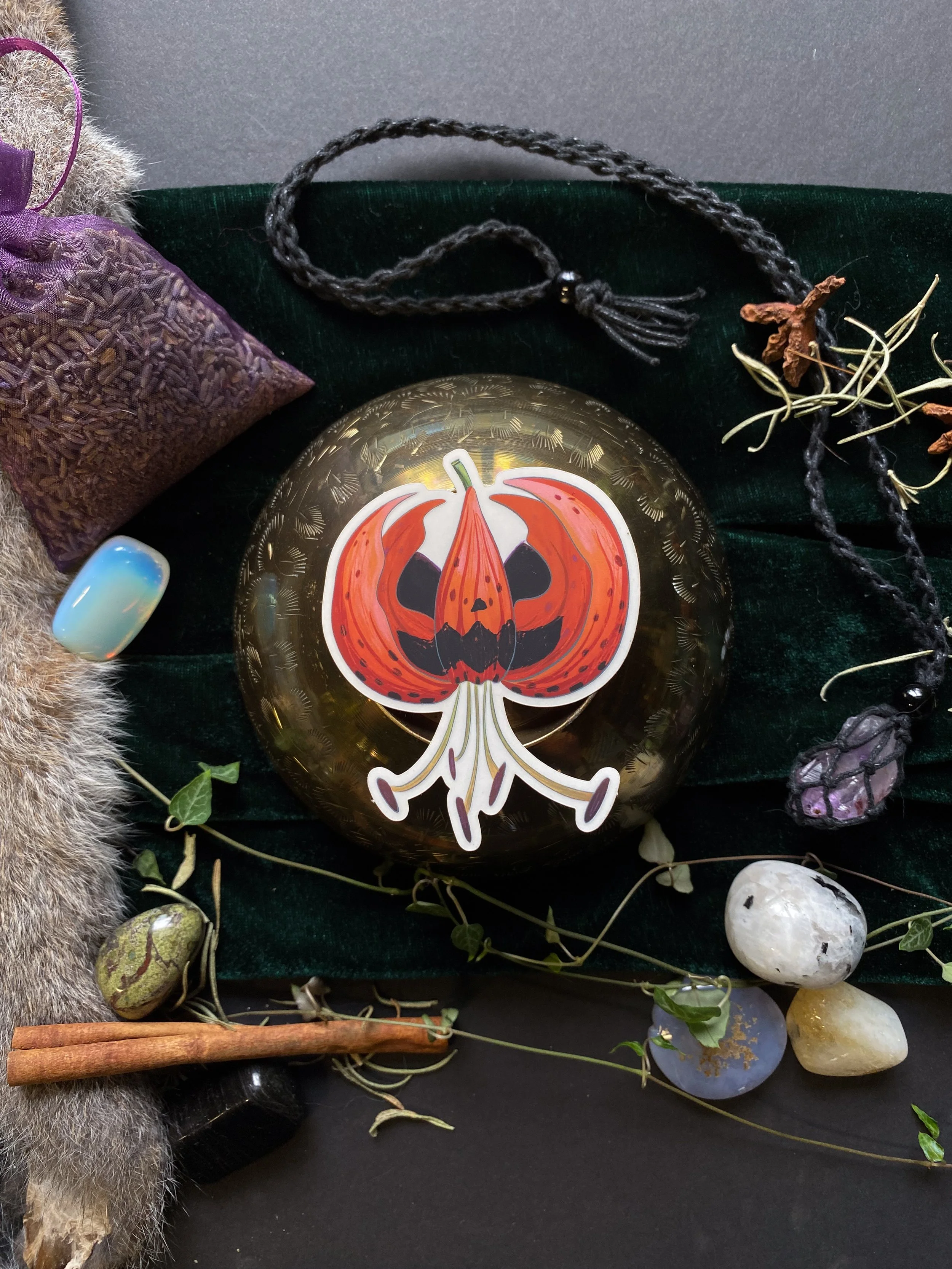 Jack-O-Lily Sticker