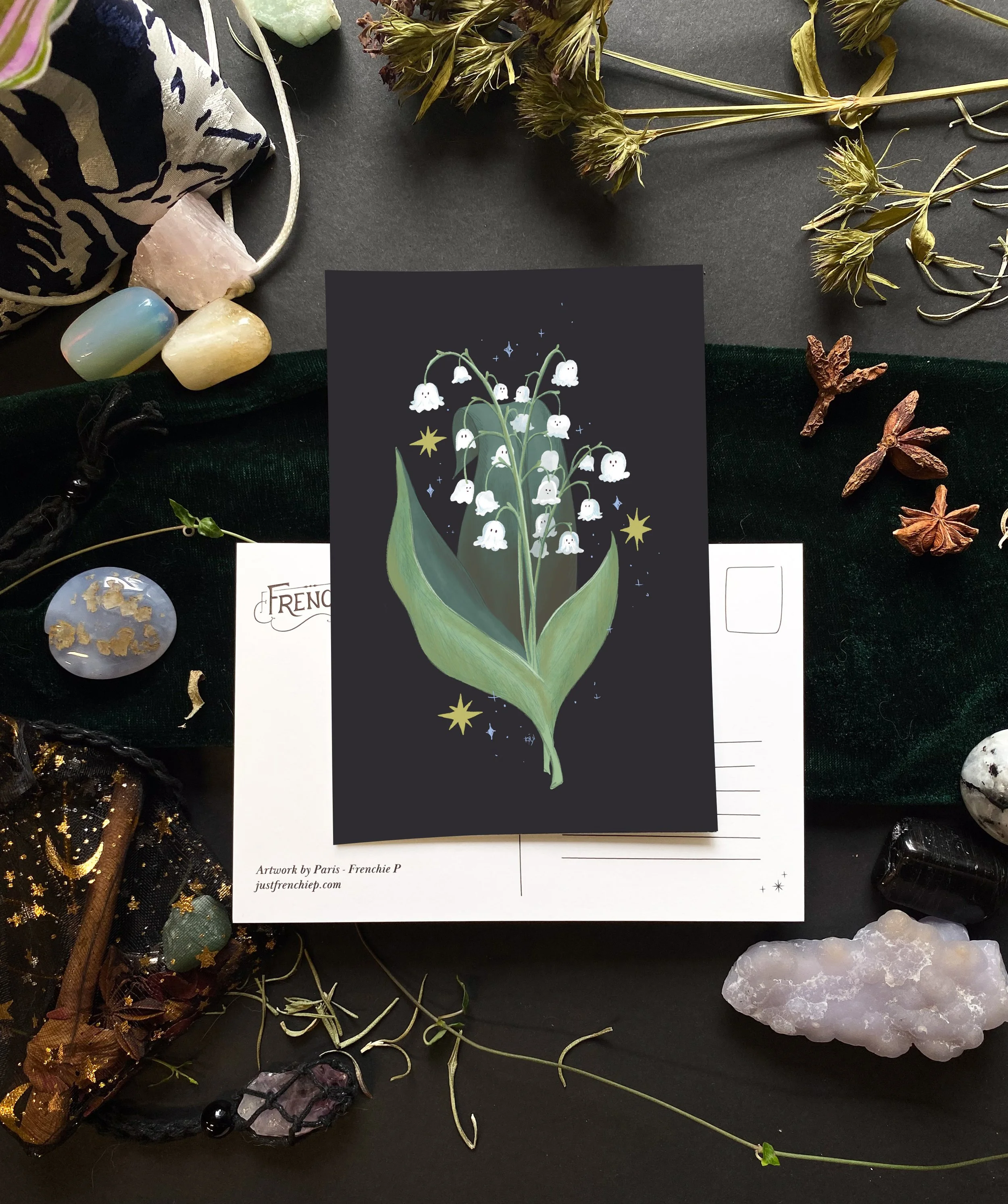 Ghost Lillies Postcard