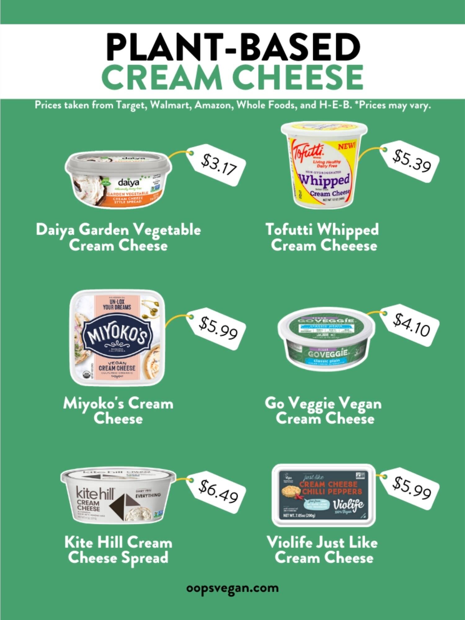Top 6 Vegan Cream Cheese Brands OopsVegan Recommendations — OopsVegan