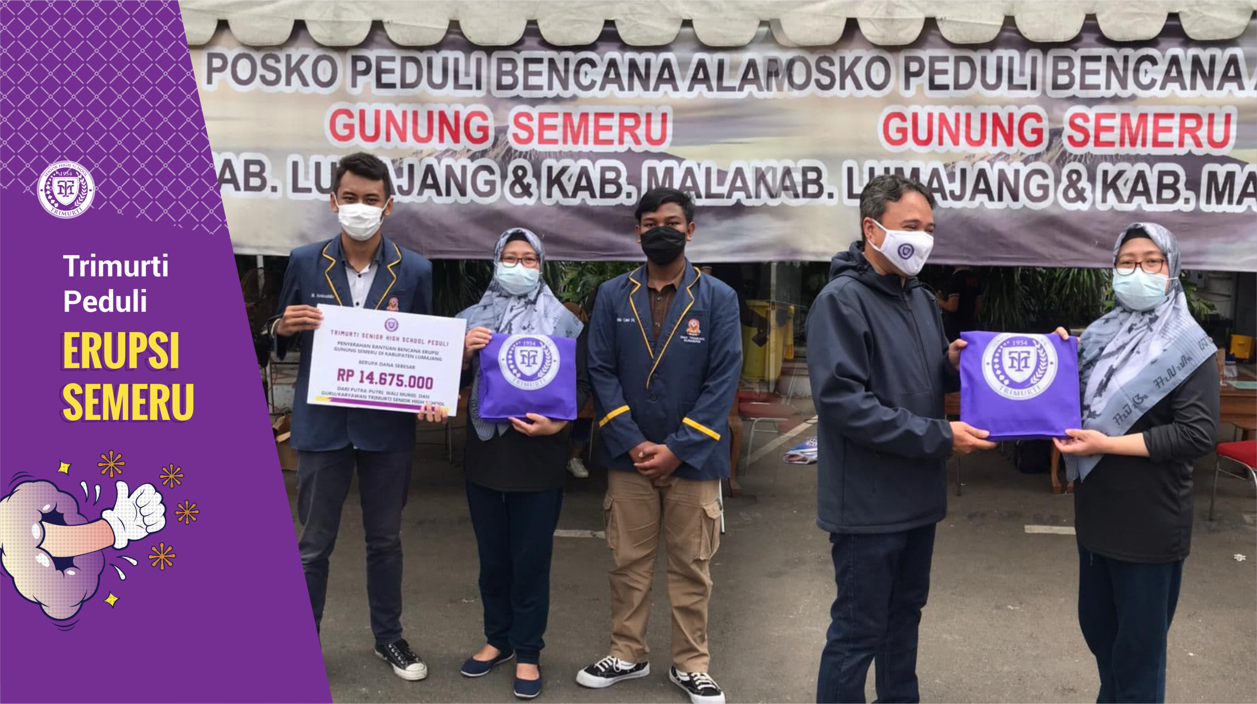 Trimurti Peduli Erupsi Semeru