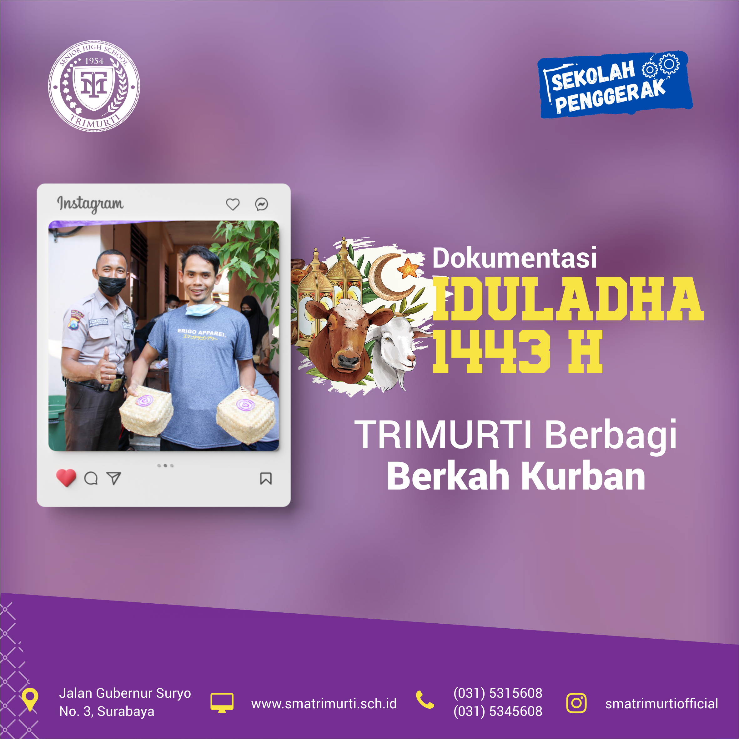 Merayakan Idul Adha 1443 H: Momen Kebersamaan &amp; Berbagi di TRIMURTI