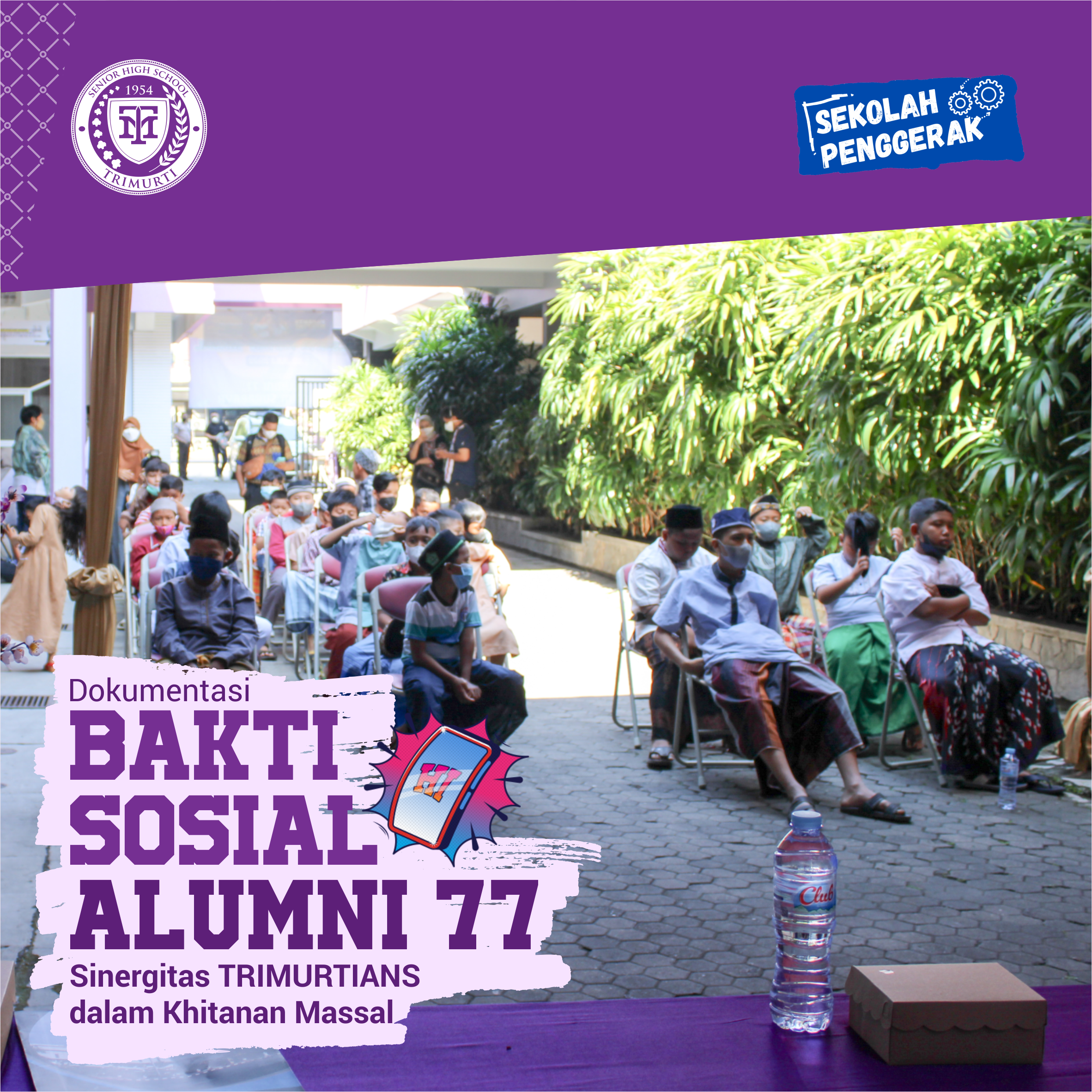 Bakti Sosial Alumni 77: Sinergitas TRIMURTIANS dalam Khitanan Massal