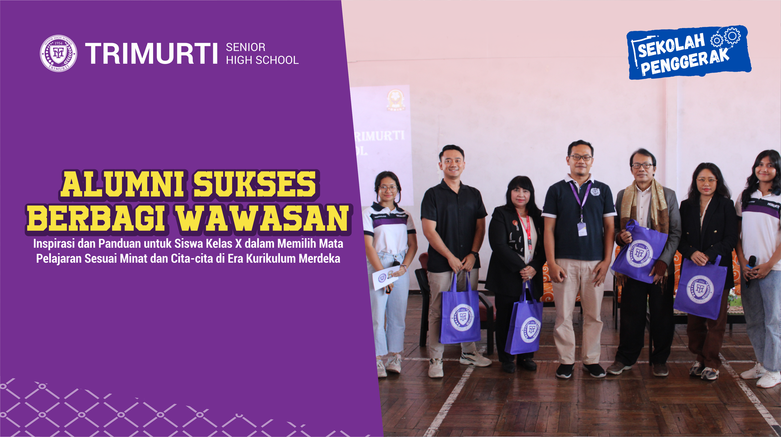 Acara Sharing with Alumni TRIMURTI Senior High School