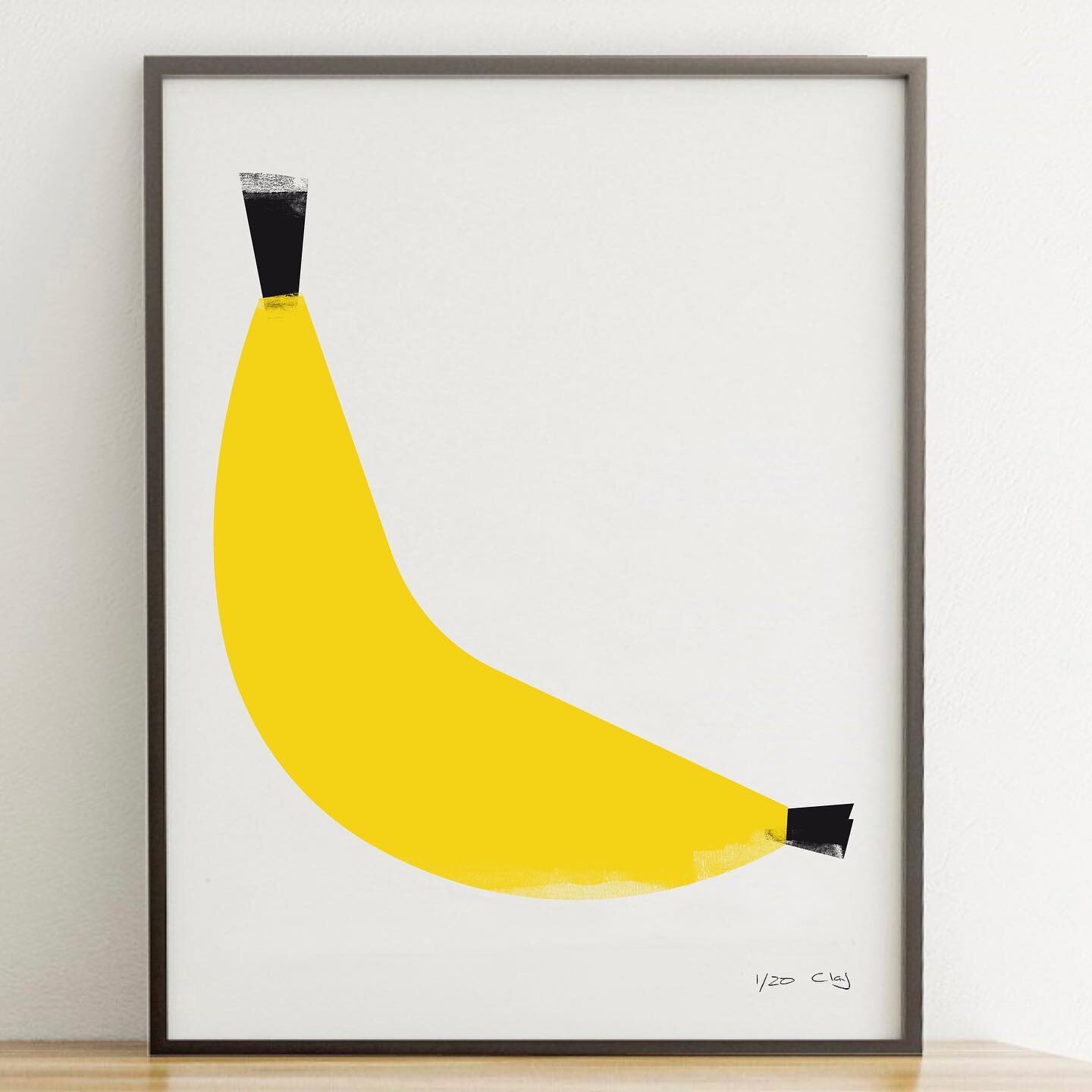 &ldquo;The older you get the better you get, unless you are a banana&rdquo; Betty White #bettywhite #artist #printmaker #linocut #home #art #contemporaryart #modernart #style #yellow #sunshine #goodtimes #love #homedecor #scandi #dontbeadick #banana