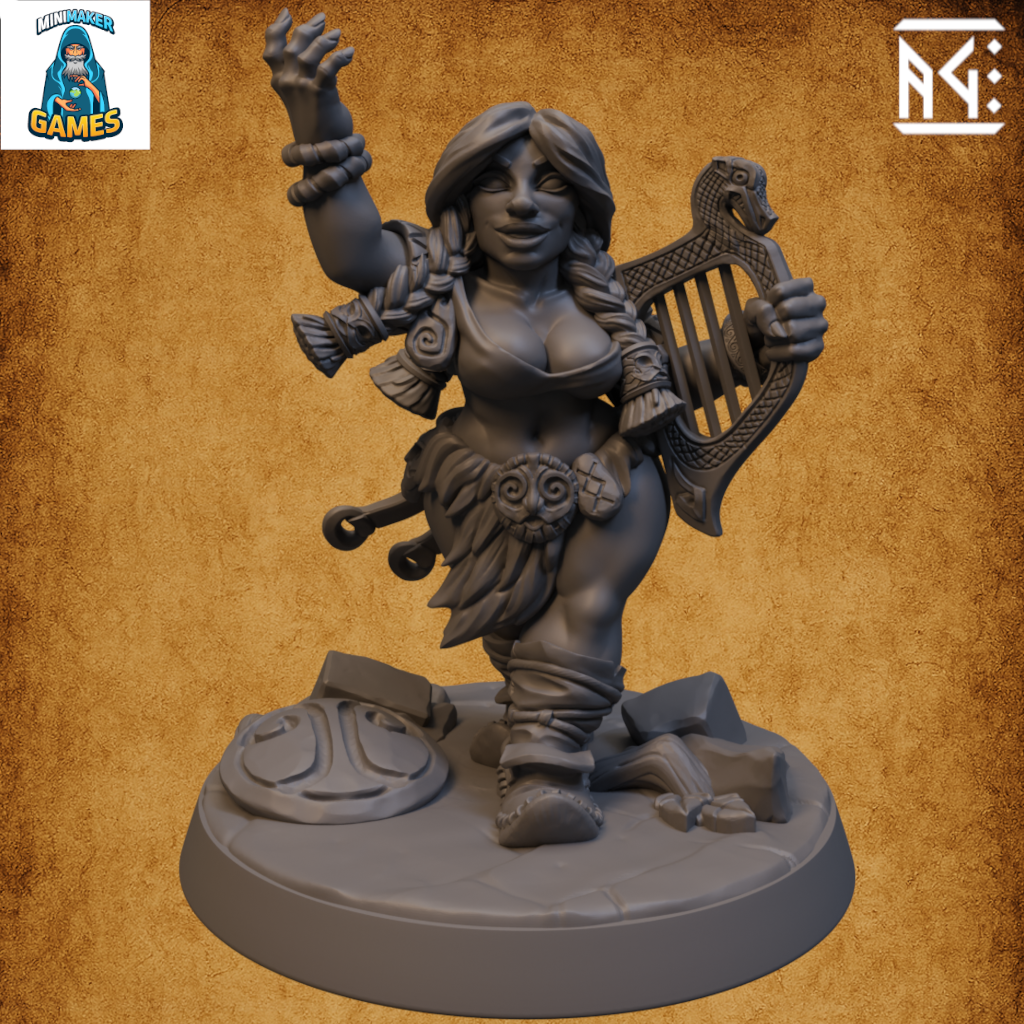 Gudrun the Skald (Fantasy Pinup)