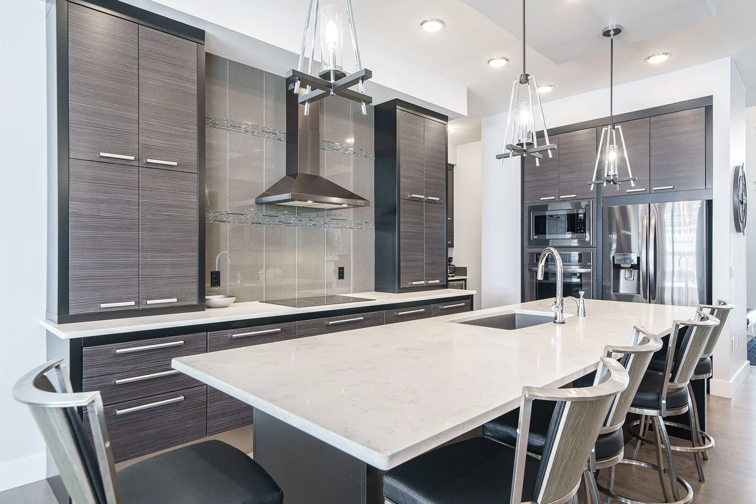 Prepared kitchen photographed for a Saskatoon real estate listing
