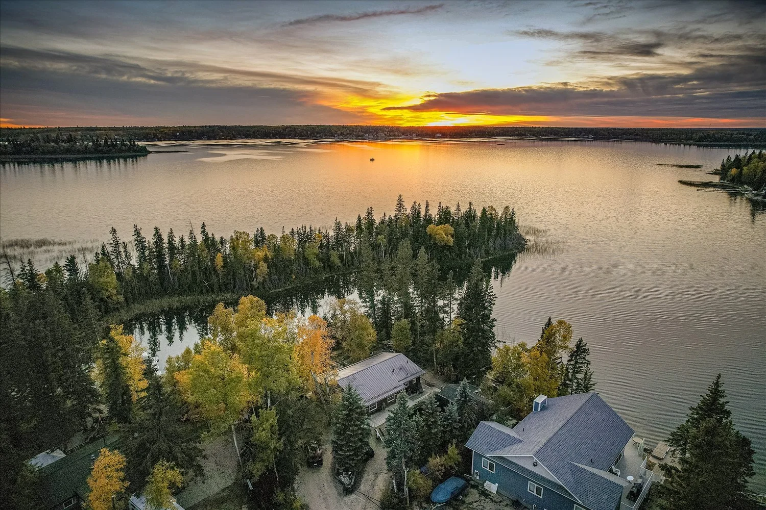 Representative aerial image of a Saskatchewan destination property
